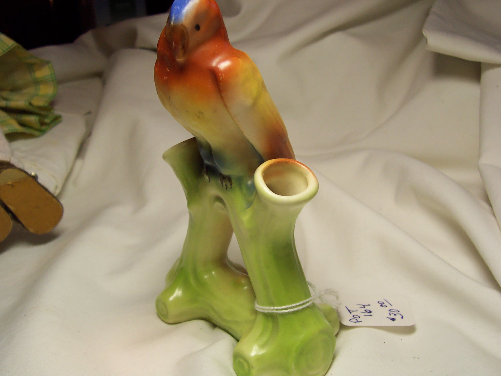 Parrot Double Vase Art Deco Czechoslovakia