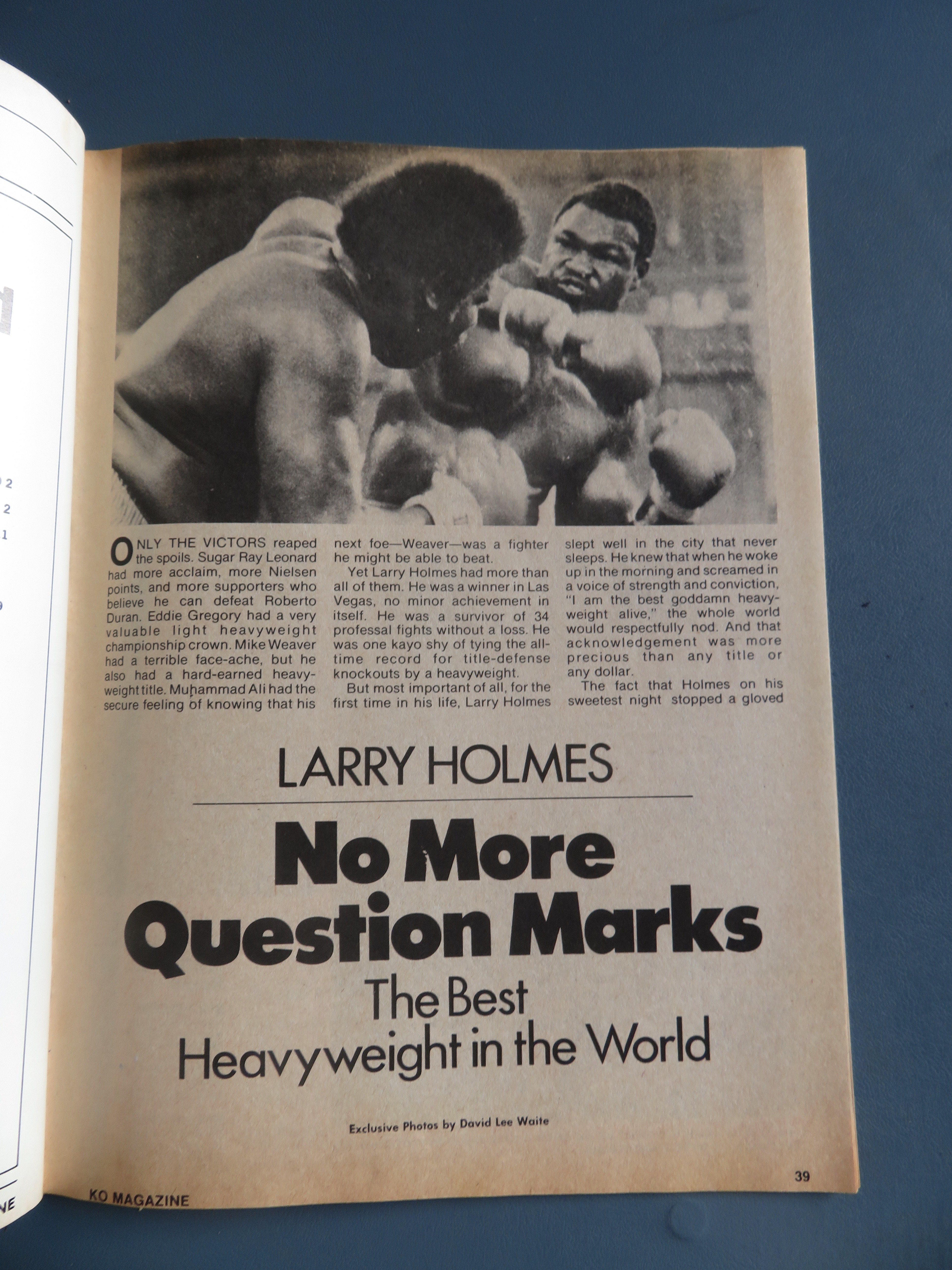 KO (Knockout) Magazine August 1980 Ali Talks Comeback