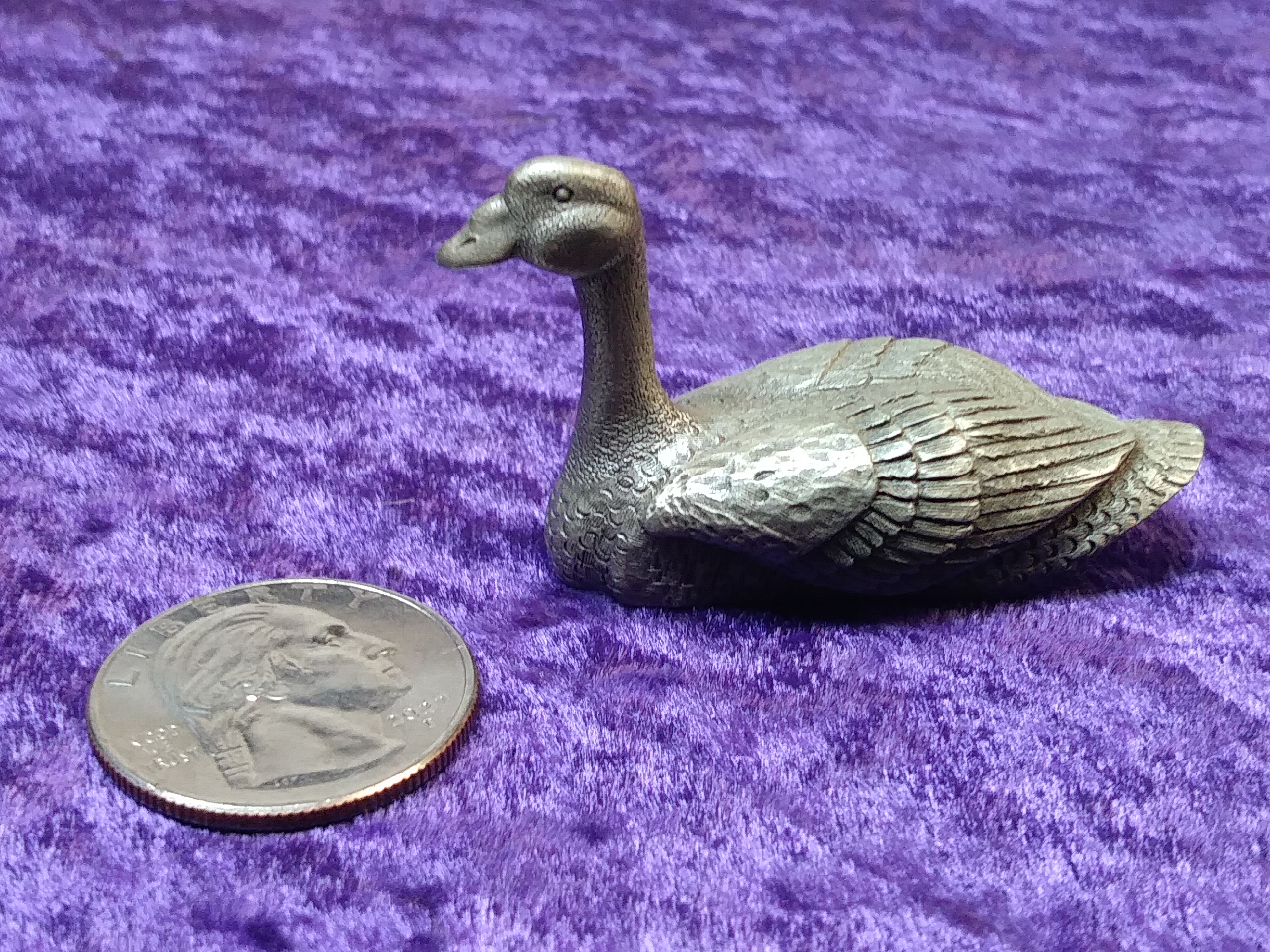 Canadian Goose Pewter Miniature E. F. GILES