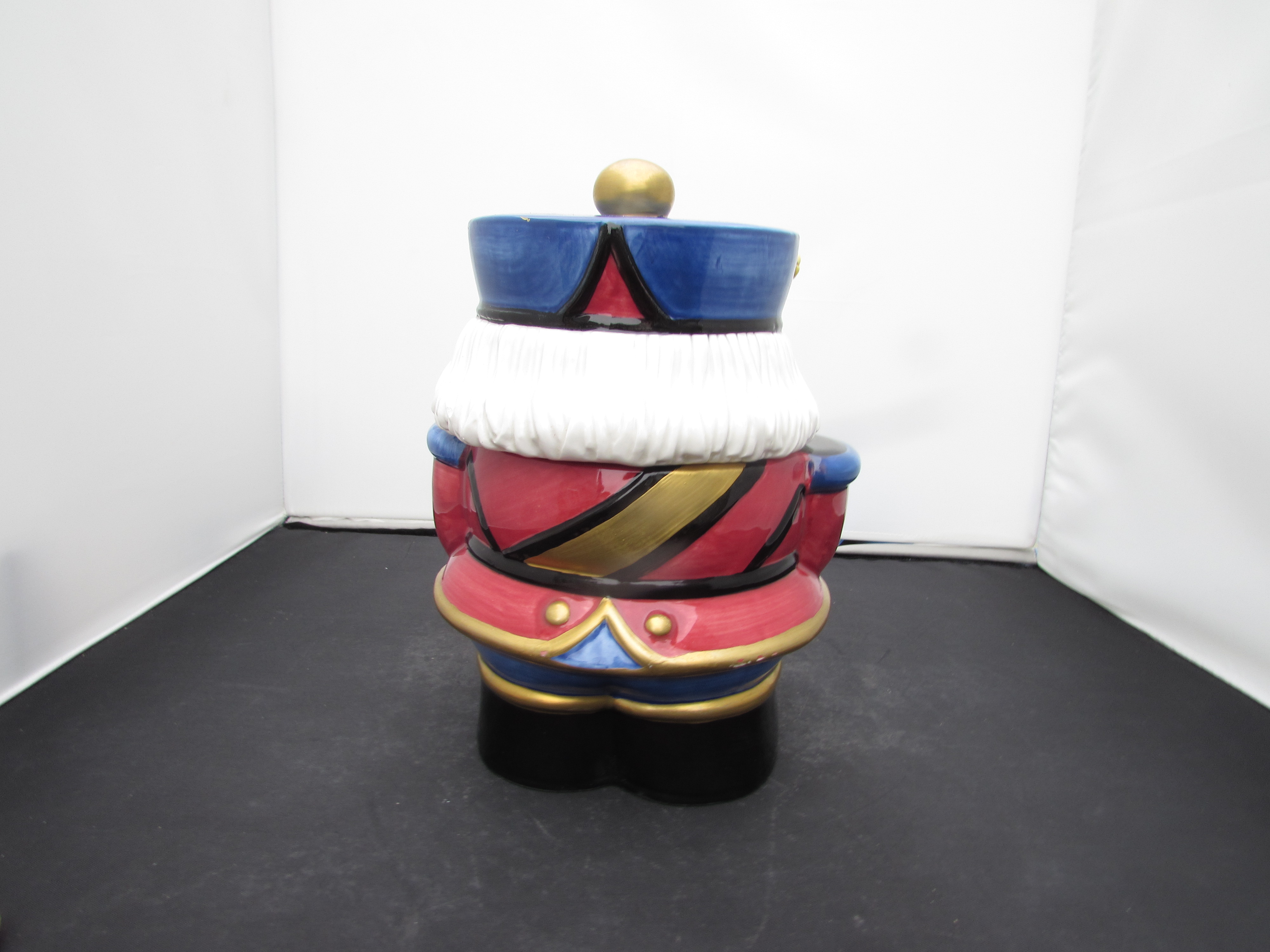 Fitz and Floyd Nutcracker Cookie Jar 1992 8 inch