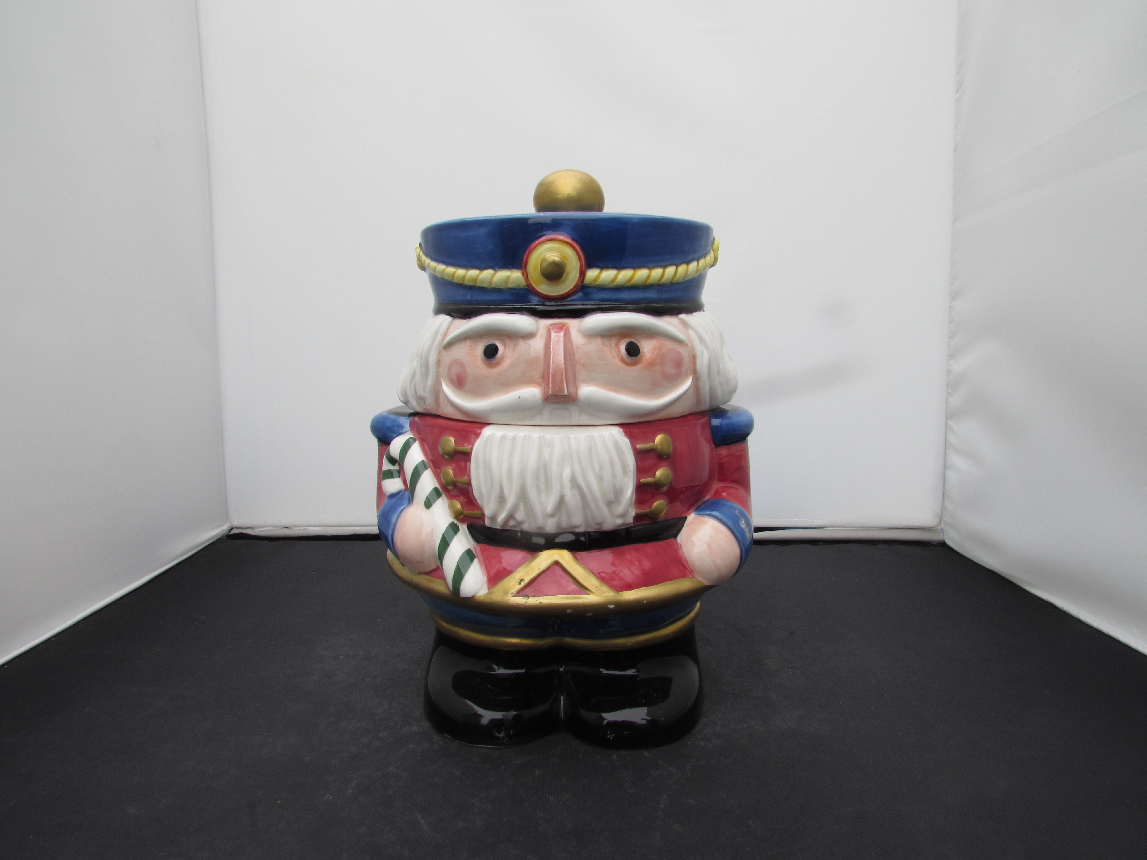 Fitz and Floyd Nutcracker Cookie Jar 1992 8 inch