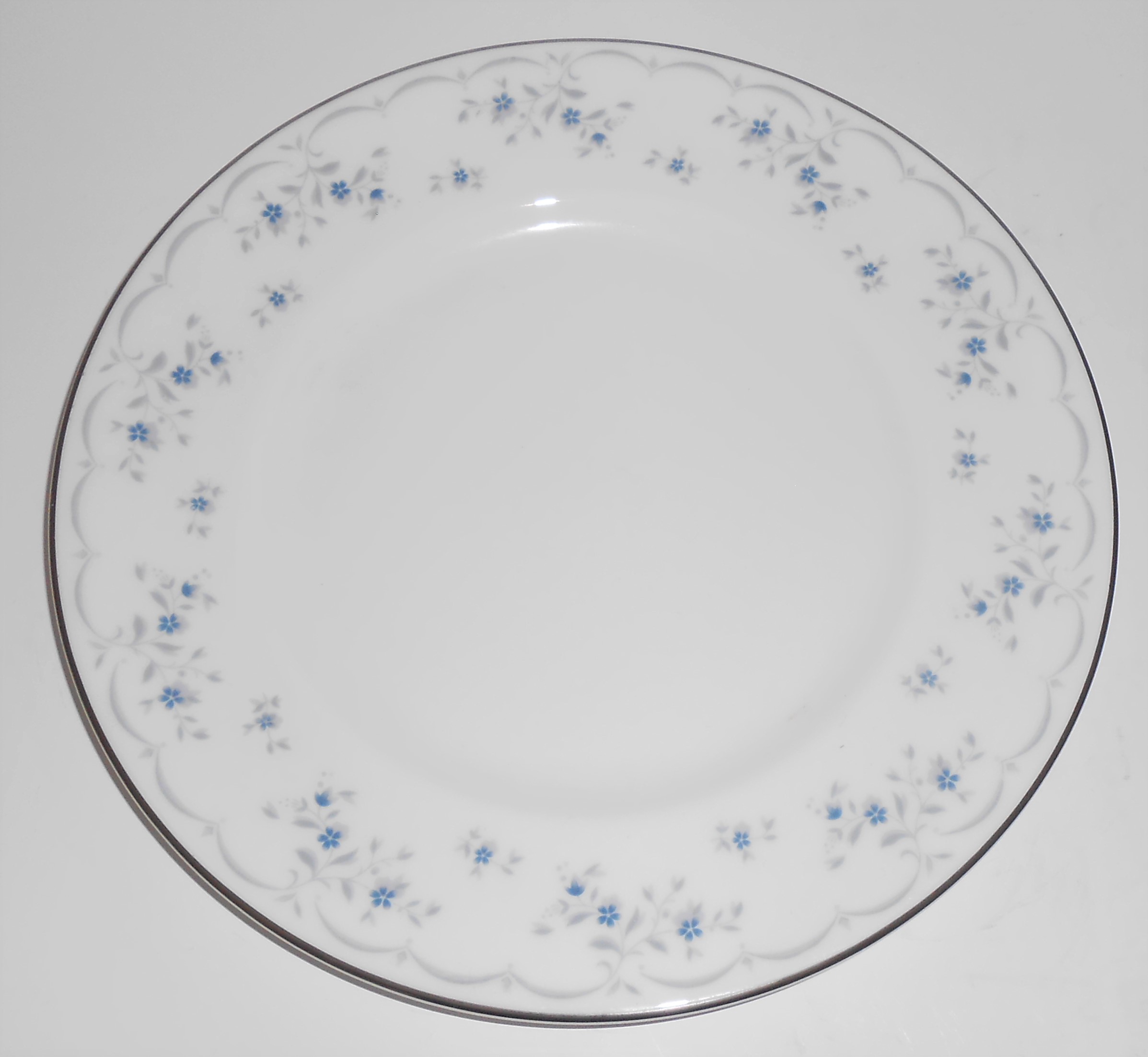 Royal Doulton China Floral Platinum Cotillion Salad Pl