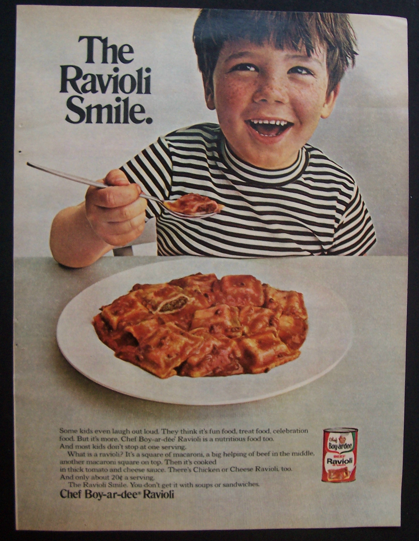 1971  Chef  Boy  Ar  Dee  Beef  Ravioli