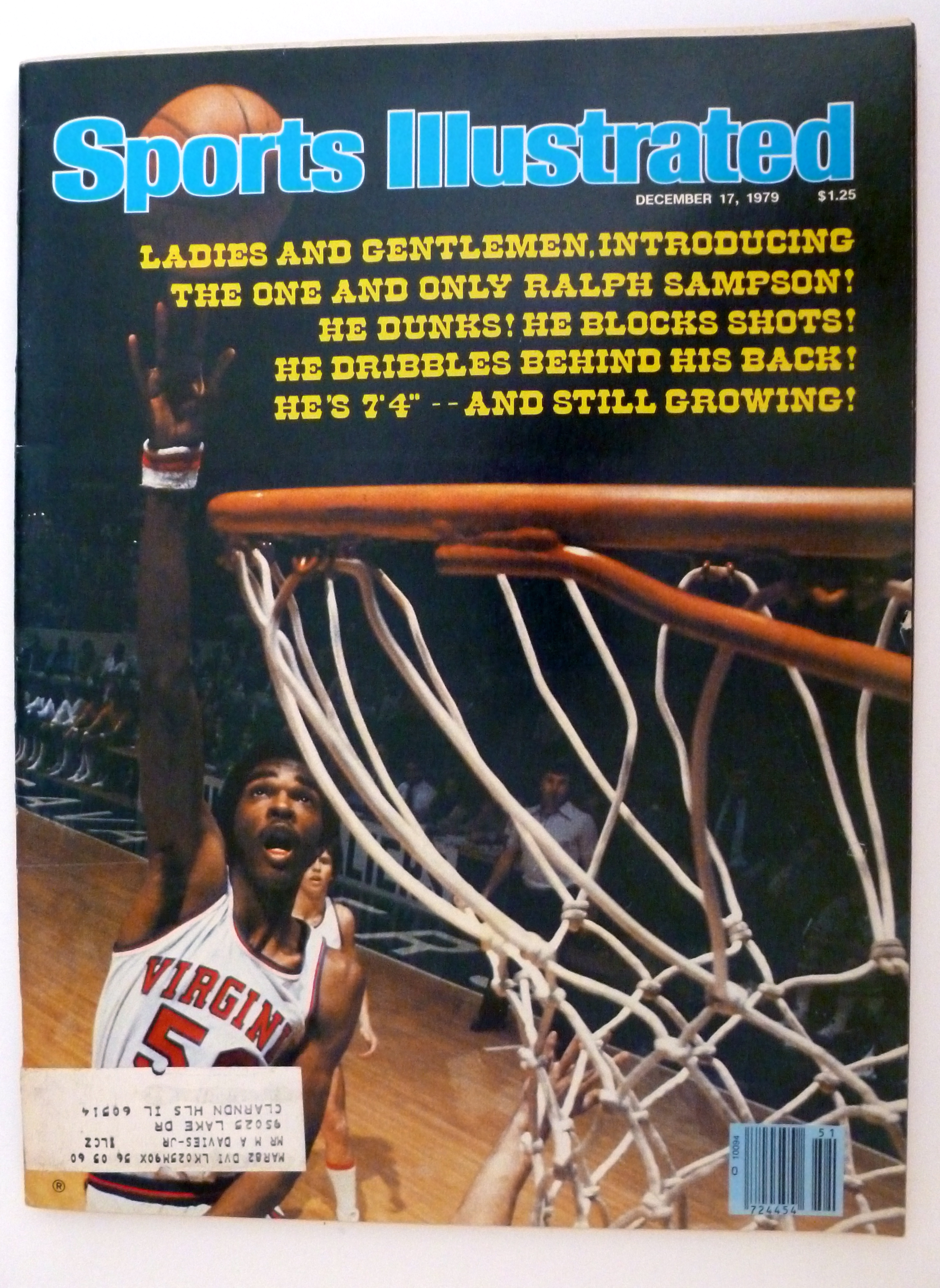 Sports Illustrated Magazine-Dec 17, 1979-Ralph Sampson