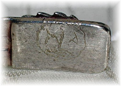 Bracelet Silver Turquoise American Indian Signed W