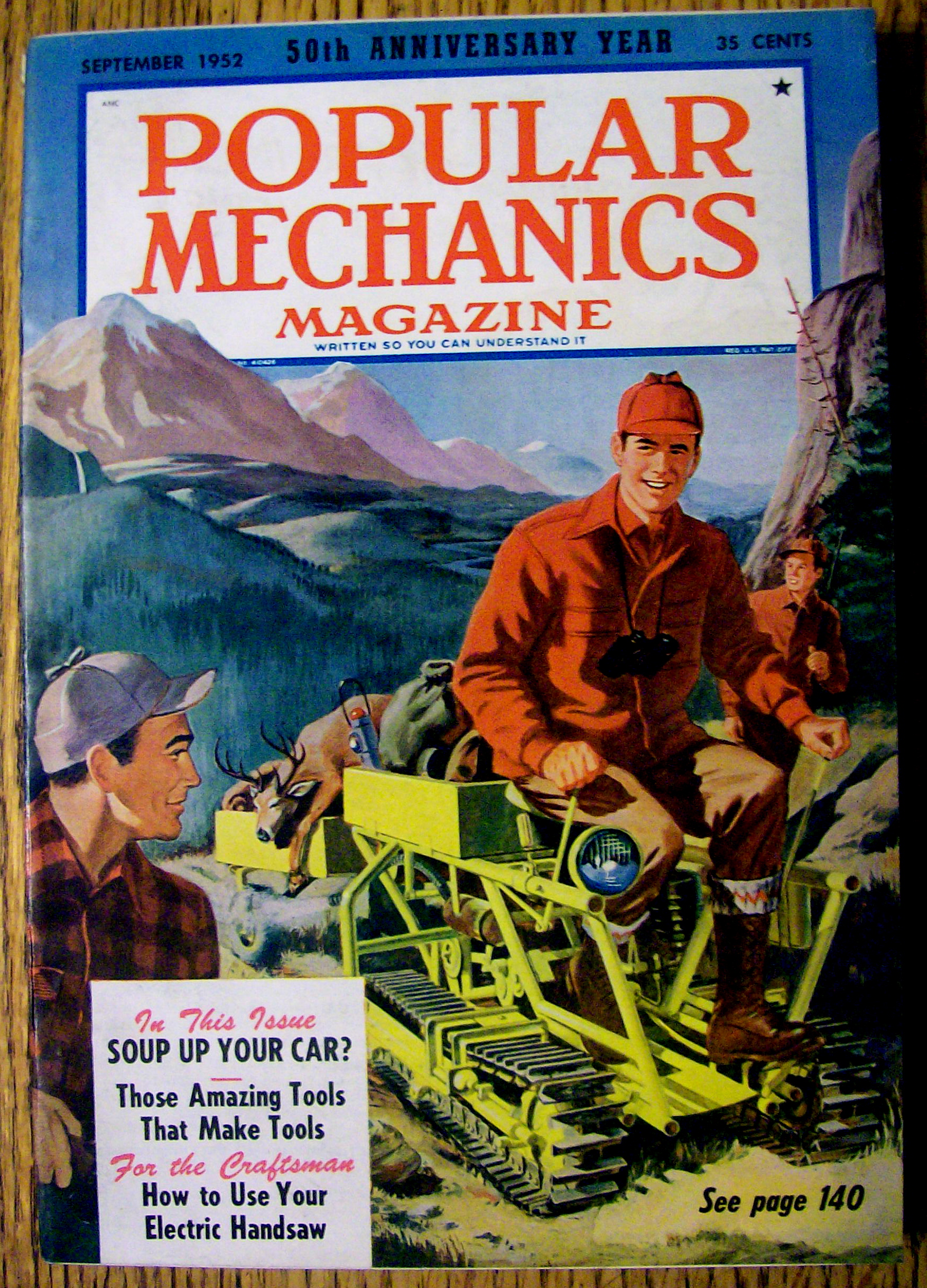 Popular Mechanics September 1952 Electric Handsaw