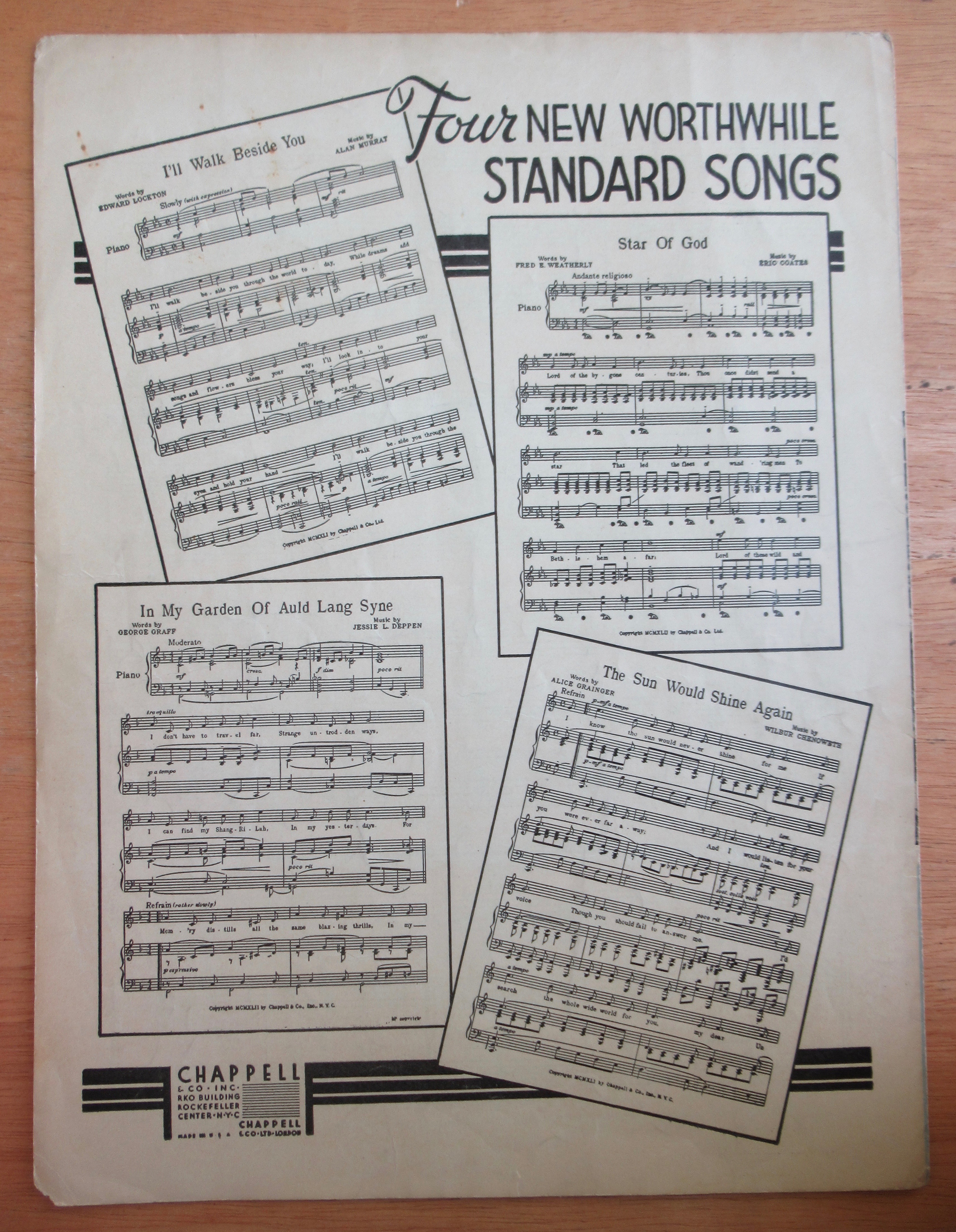 1944 Strange Music Sheet Music (Song Of Norway)