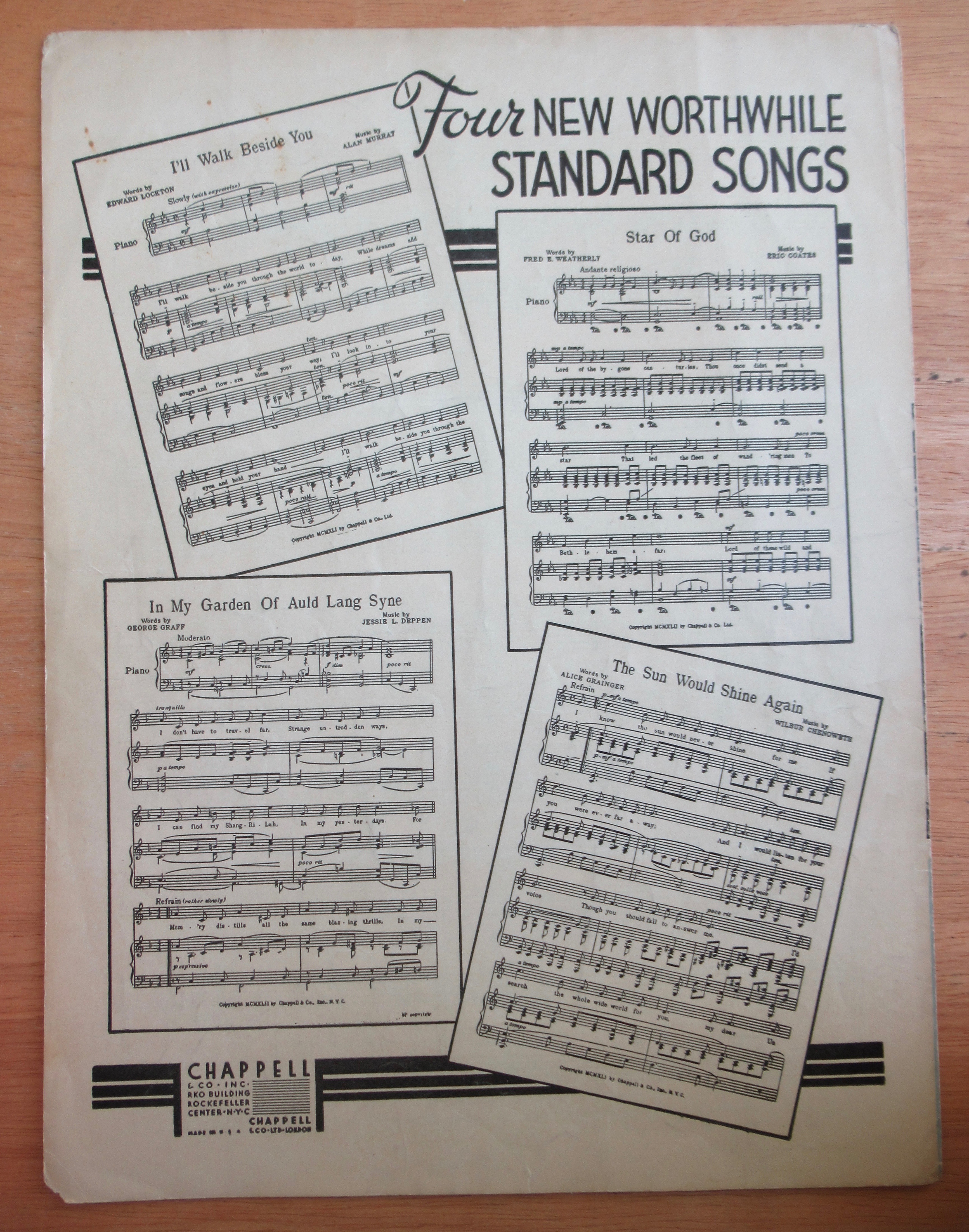 1944 Strange Music Sheet Music (Song Of Norway)