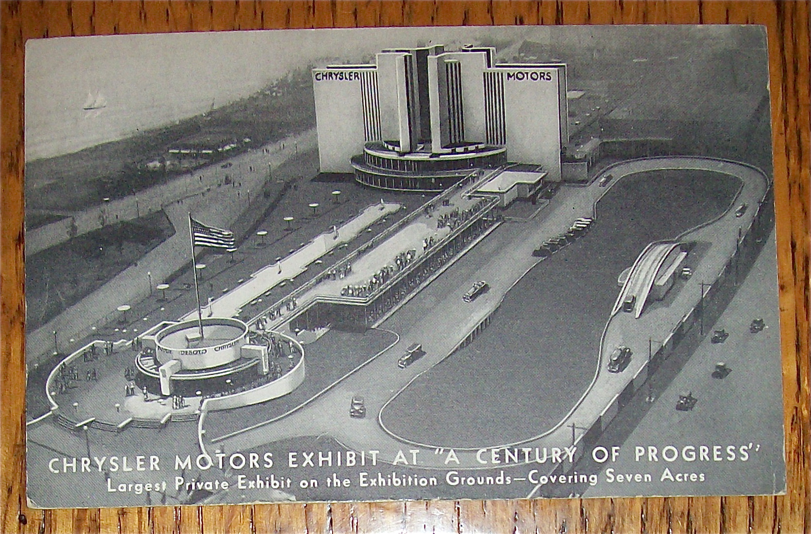 Chrysler Motors Exhibit Postcard (Century Of Progress)