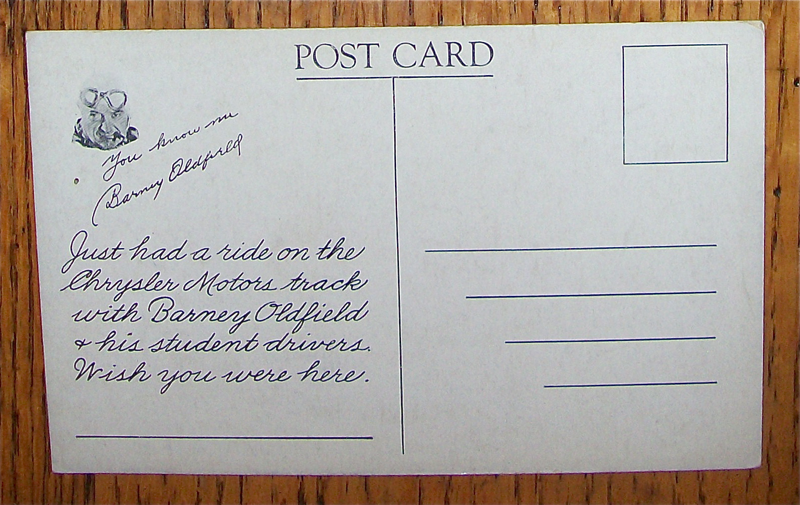 Chrysler Motors Exhibit Postcard (Century Of Progress)