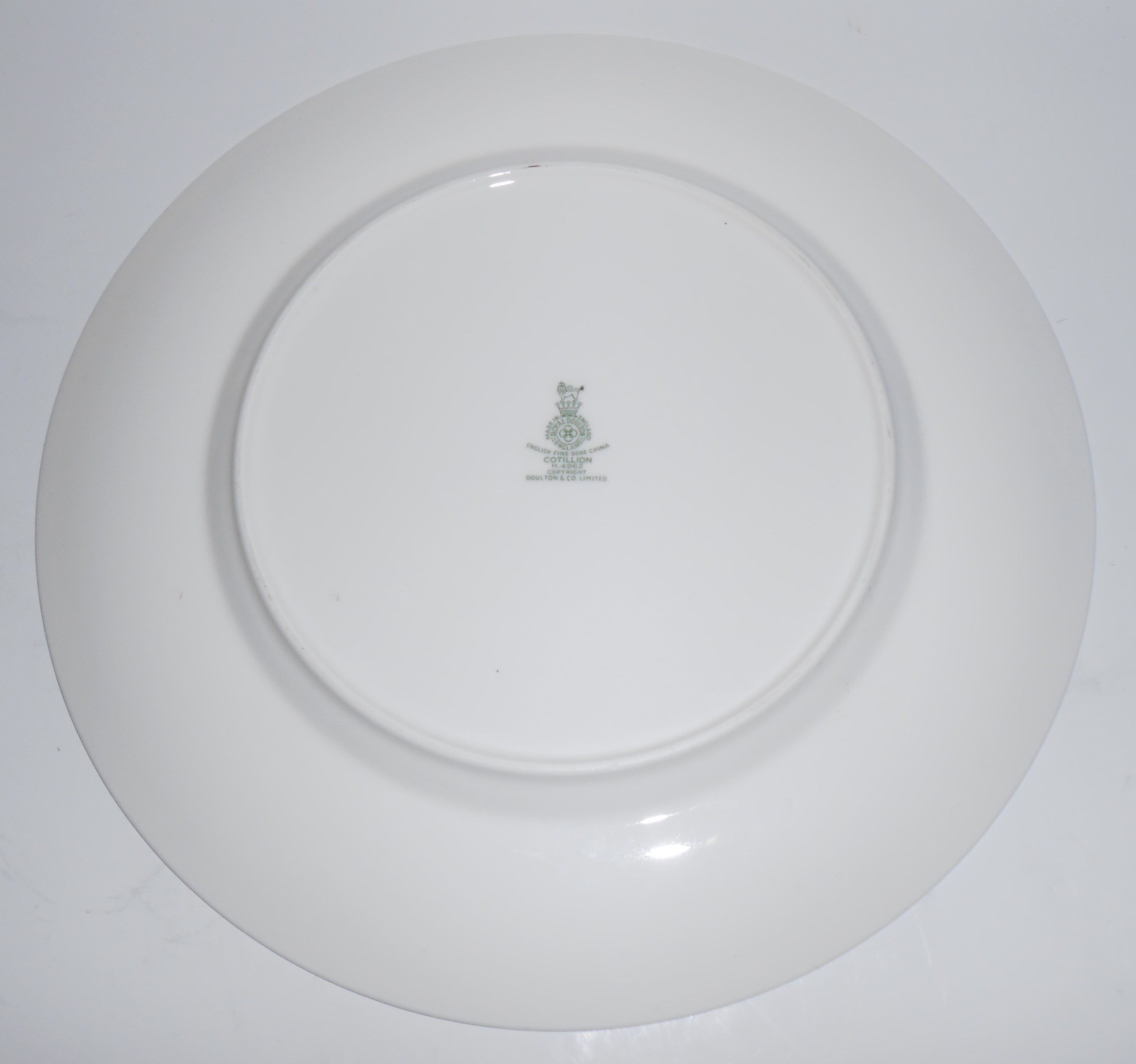 Royal Doulton China Floral Platinum Cotillion Dinner Pl