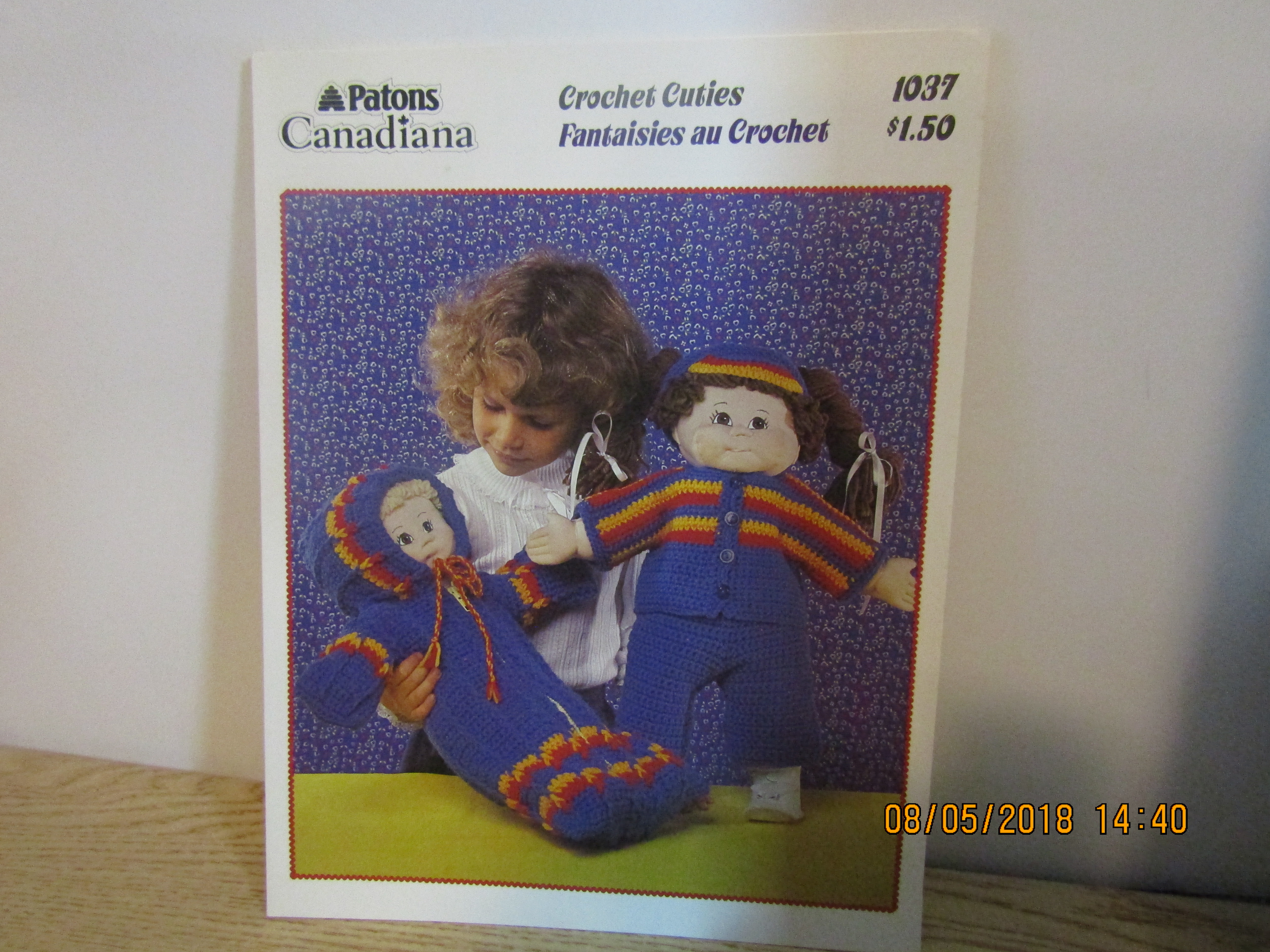 Patons Crochet Cuties For Cabbage Patch Type Doll #1037