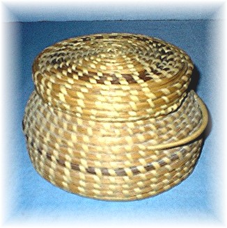 Papago Basket with Lid Native American Arizona