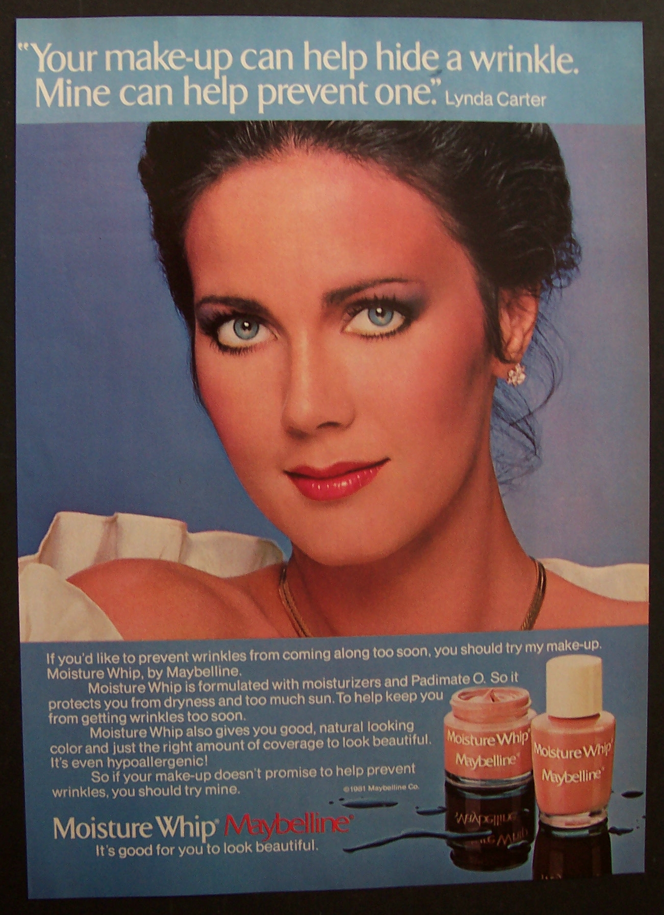 1981 Maybelline Moisture Whip with Lynda Carter