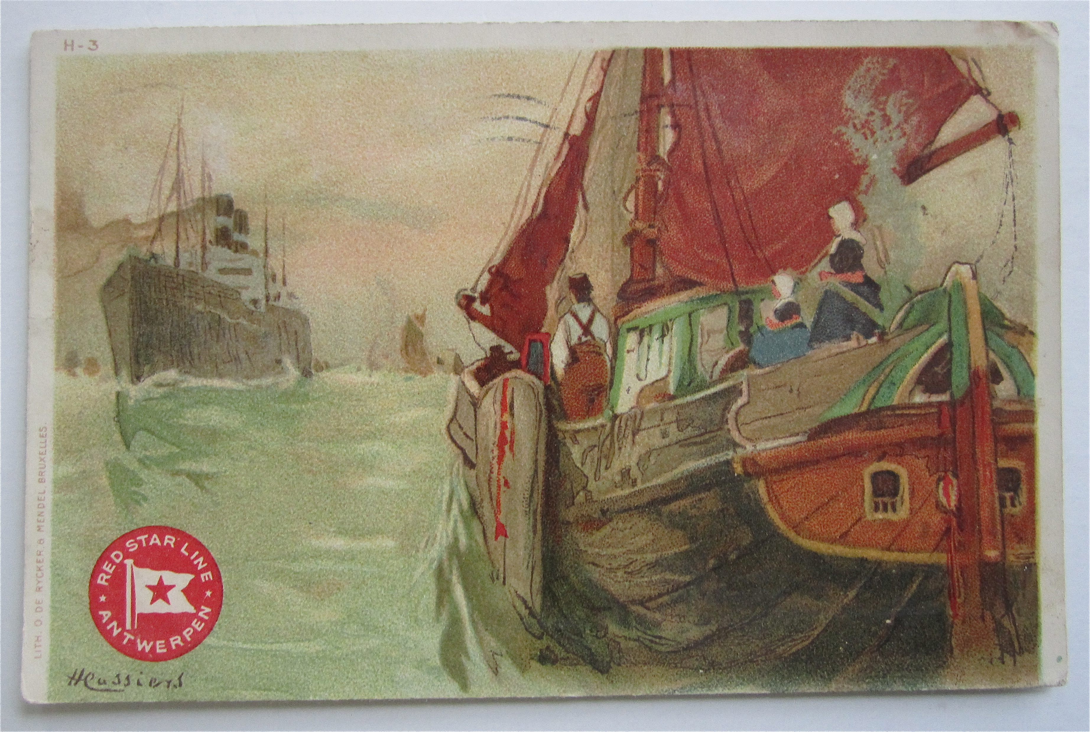 Red Star Line Antwerpen Postcard