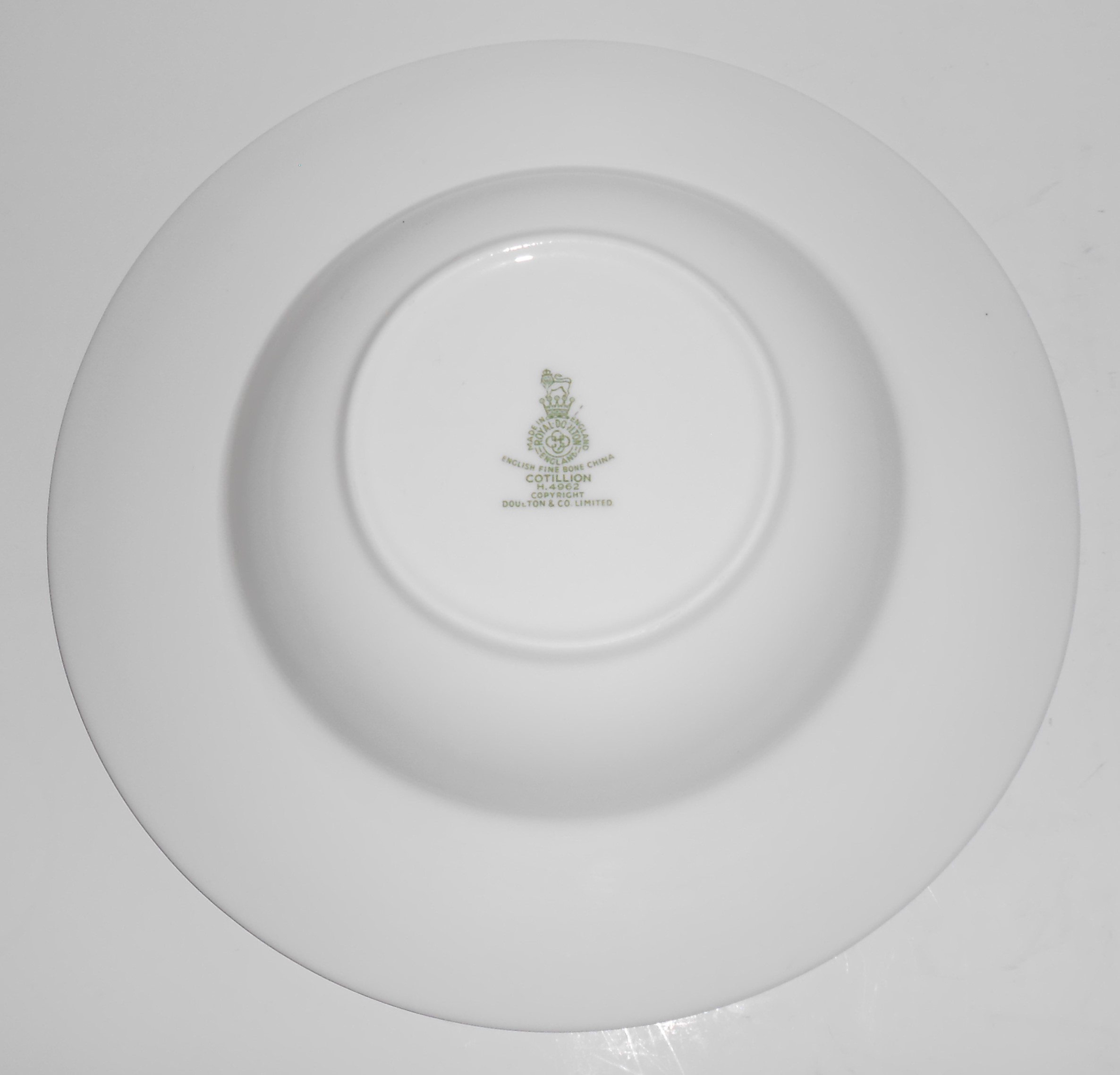 Royal Doulton China Floral Platinum Cotillion Rimmed
