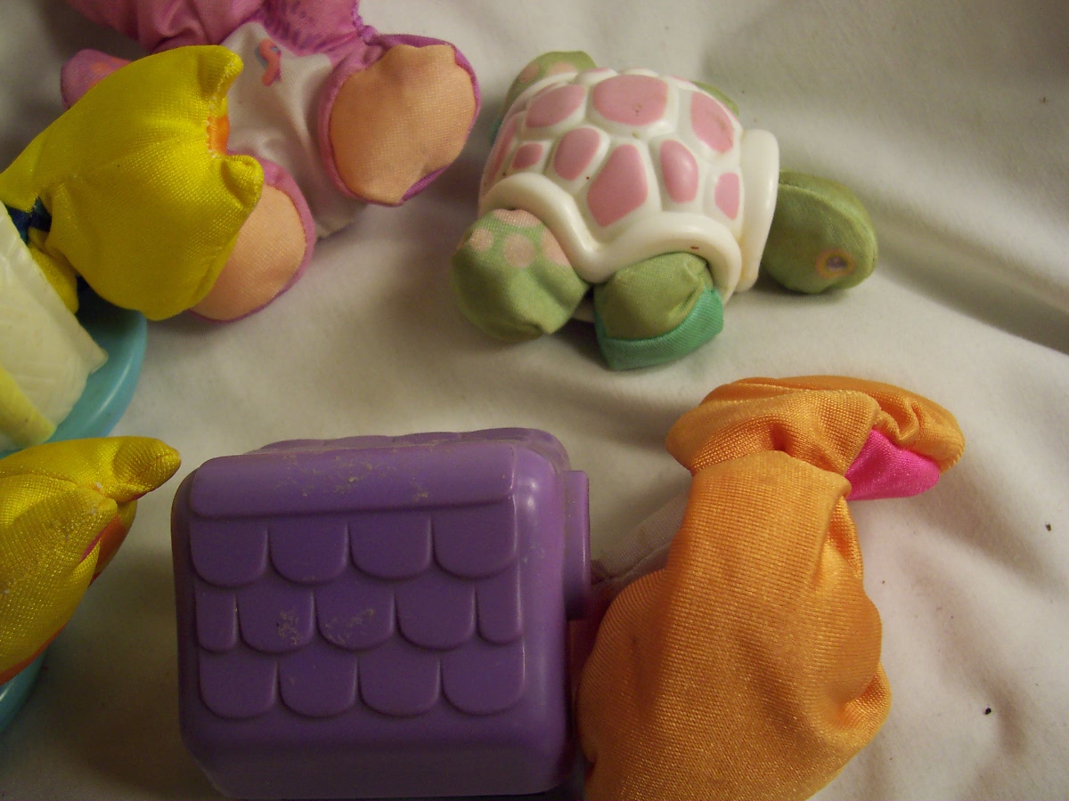 Fisher Price Smooches Cat Bear Dog 1987 lot