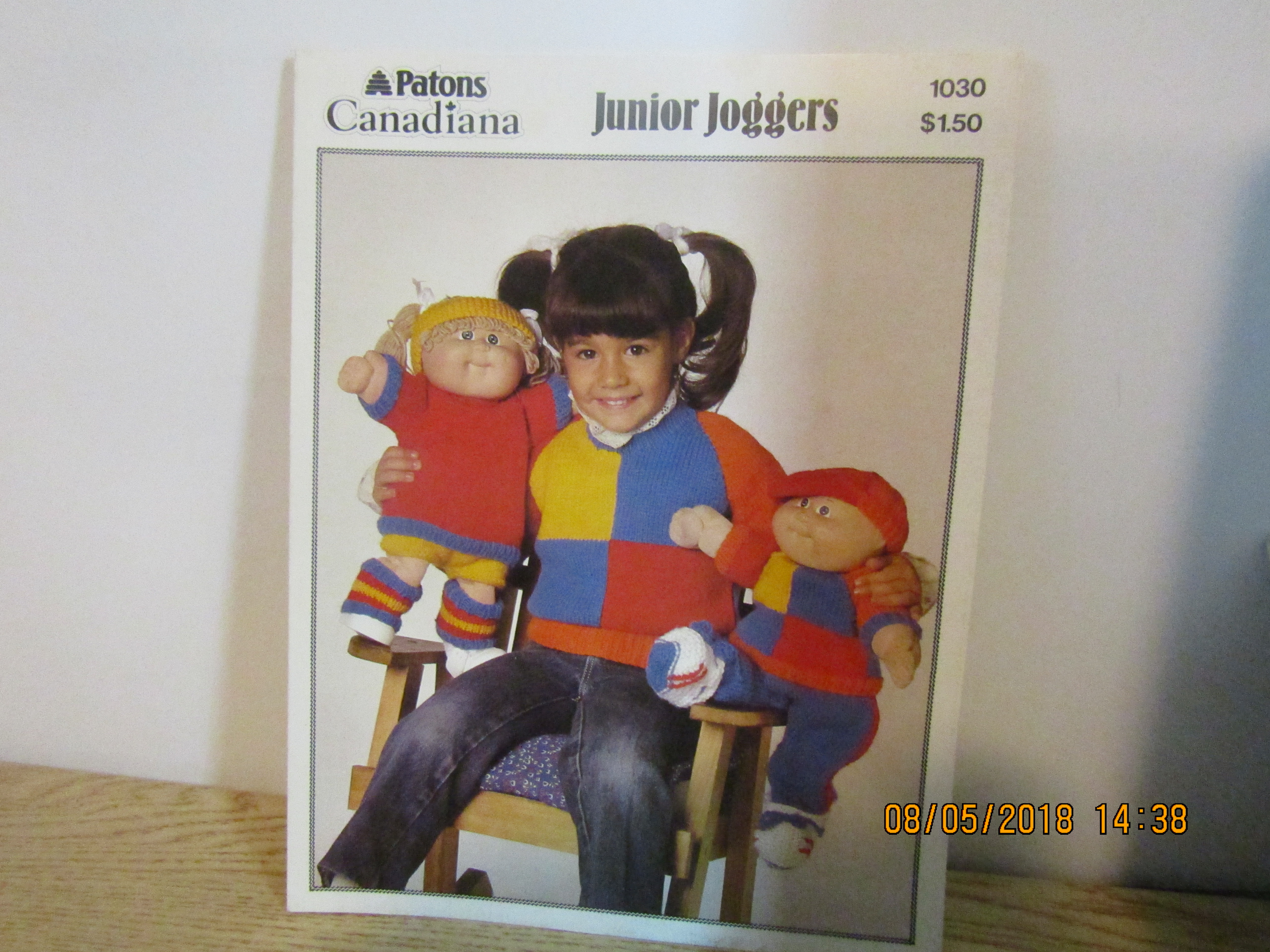 Patons Junior Joggers For Cabbage Patch Type Doll #1030