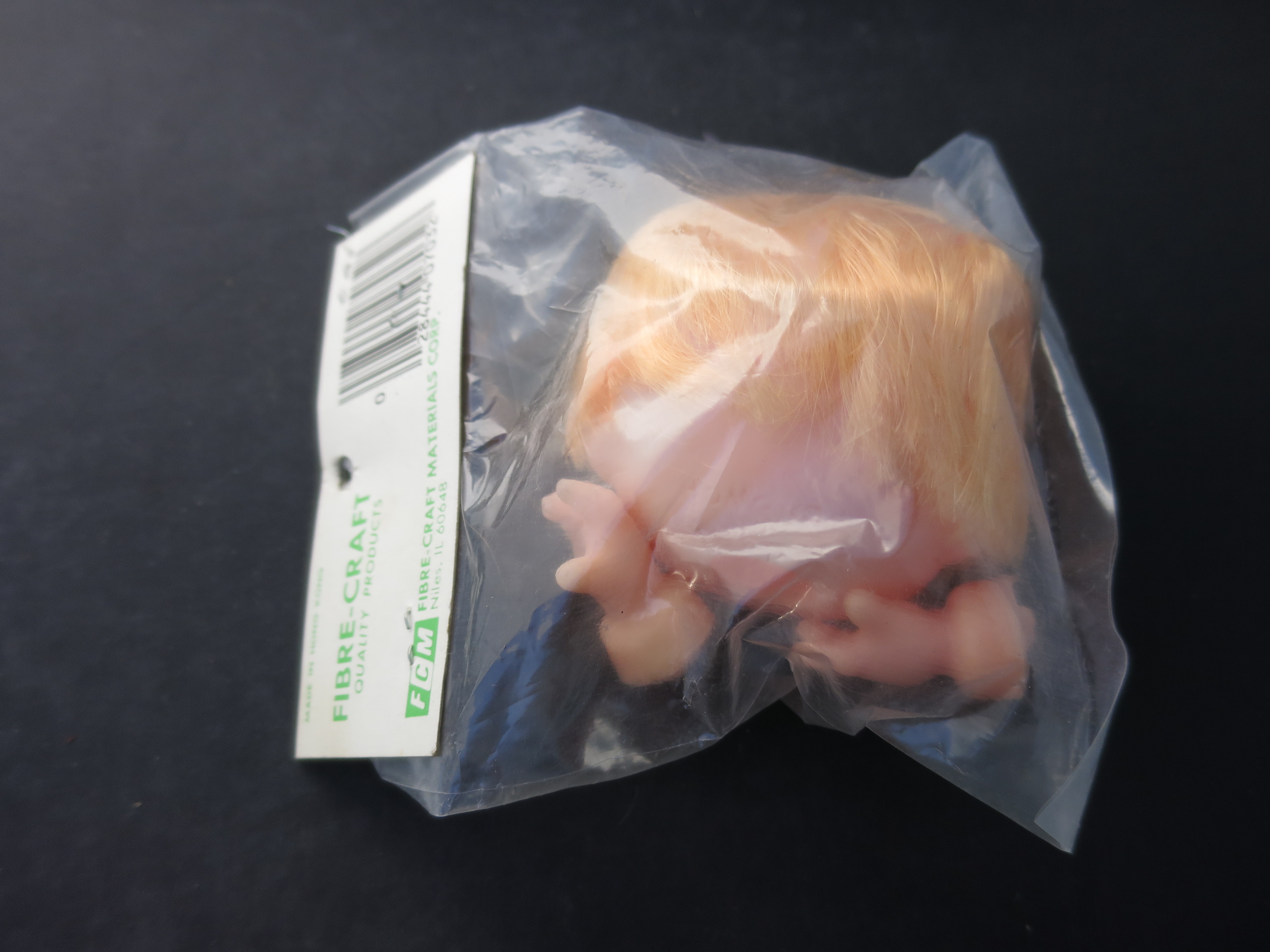 Vintage Fibre Craft Head and Hands Doll Set