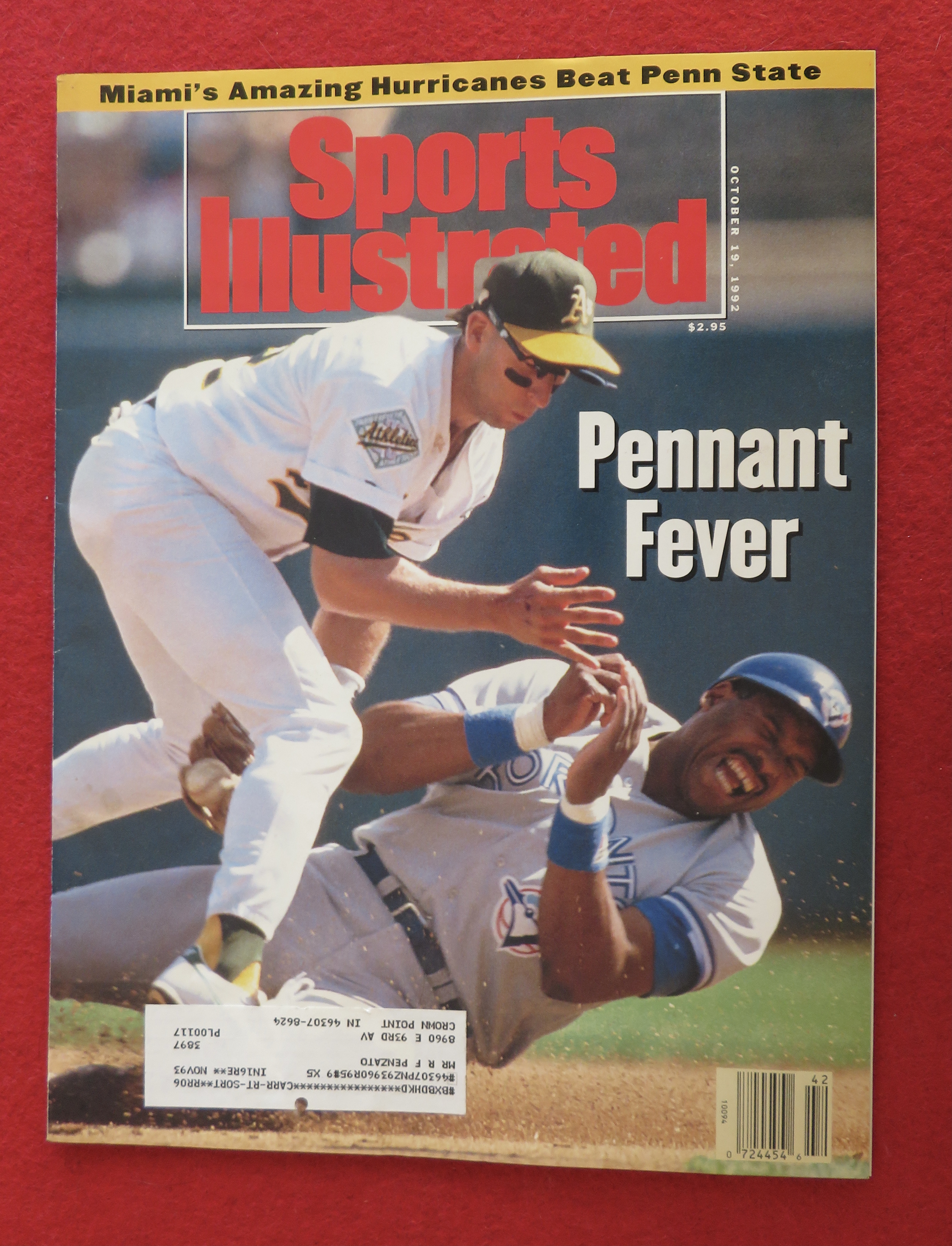 Sports Illustrated Magazine-October 19, 1992-Pennant
