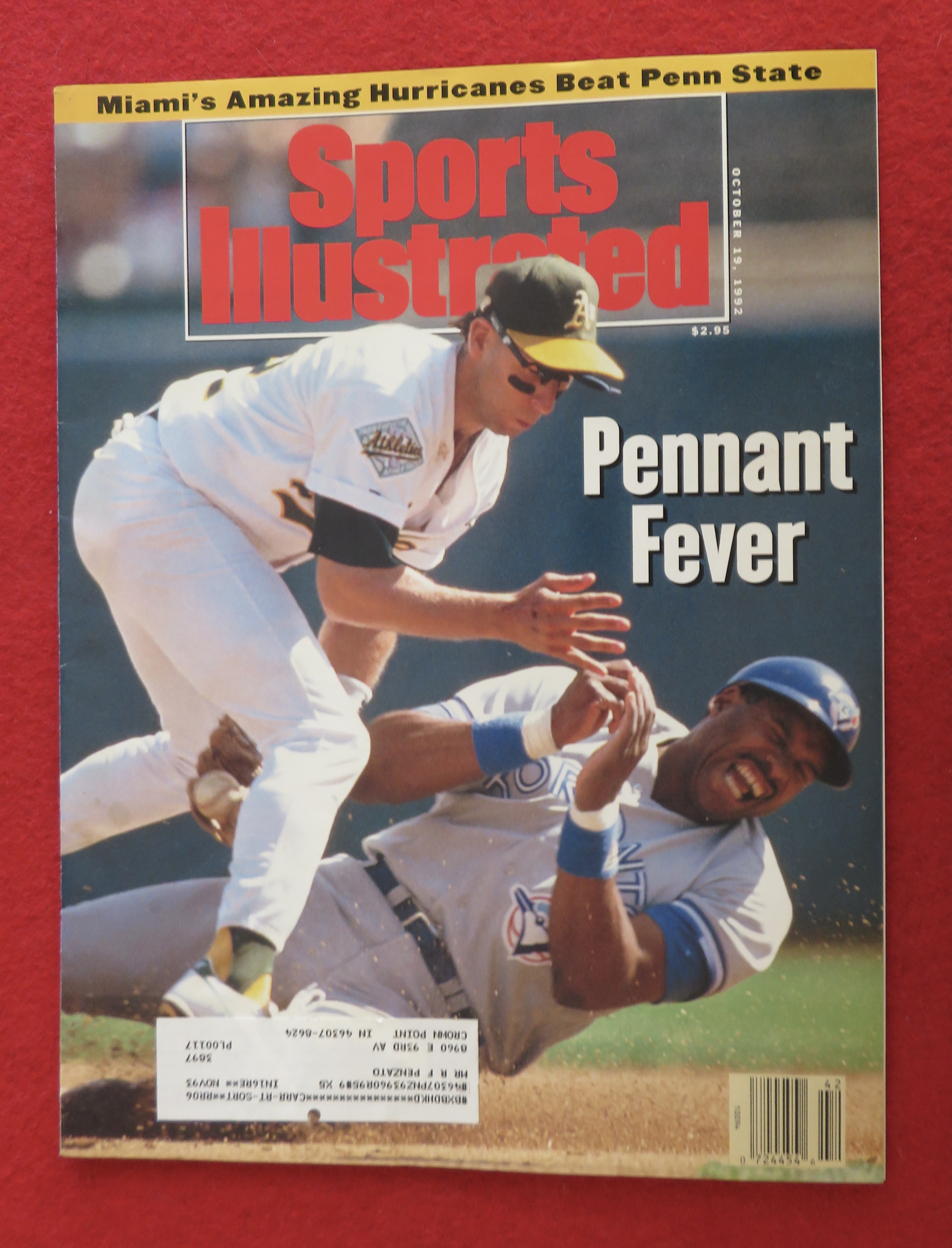 Sports Illustrated Magazine-October 19, 1992-Pennant