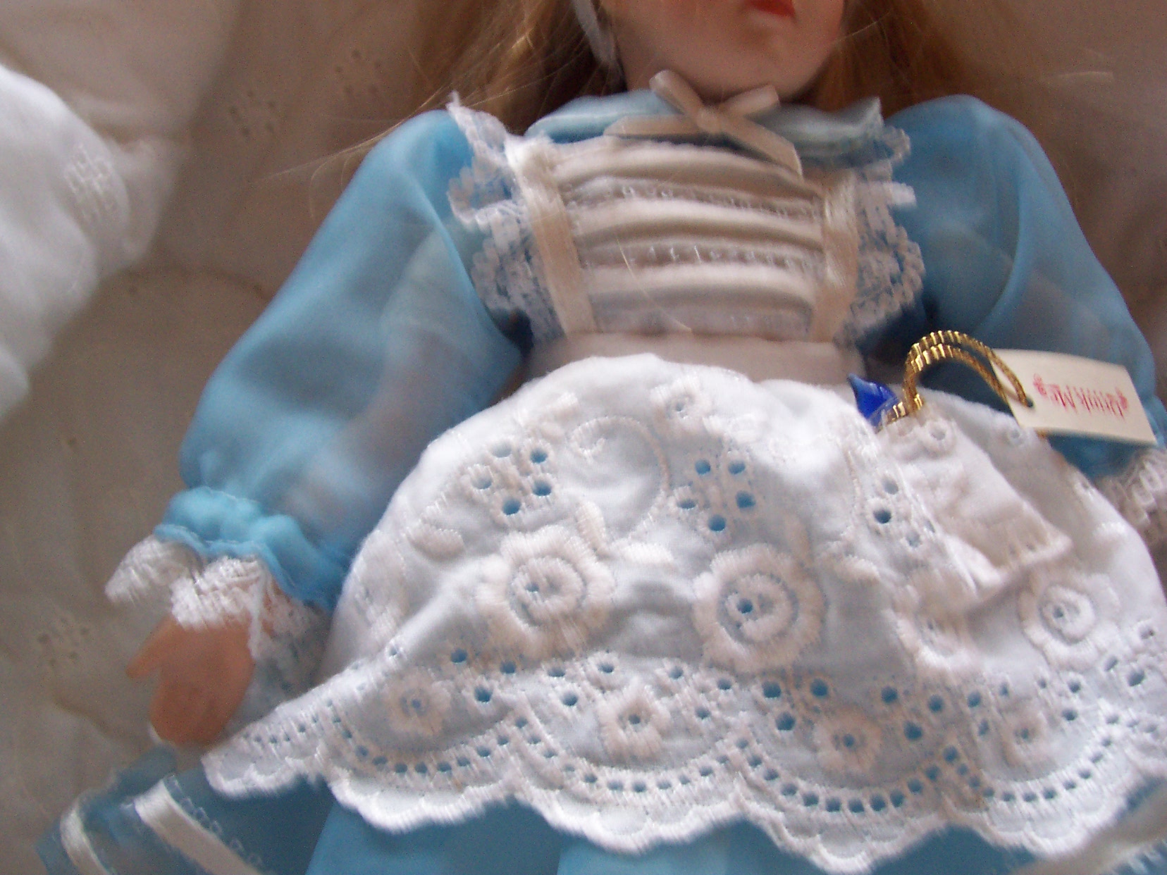 Alice In Wonderland Type Porcelain Doll