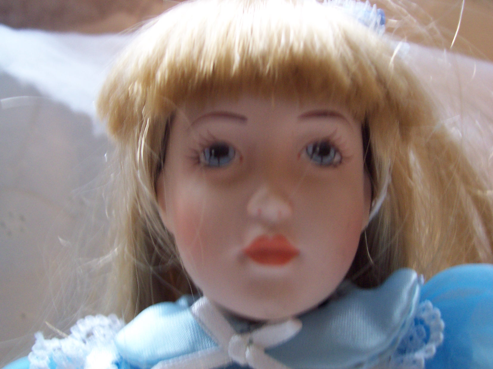 Alice In Wonderland Type Porcelain Doll