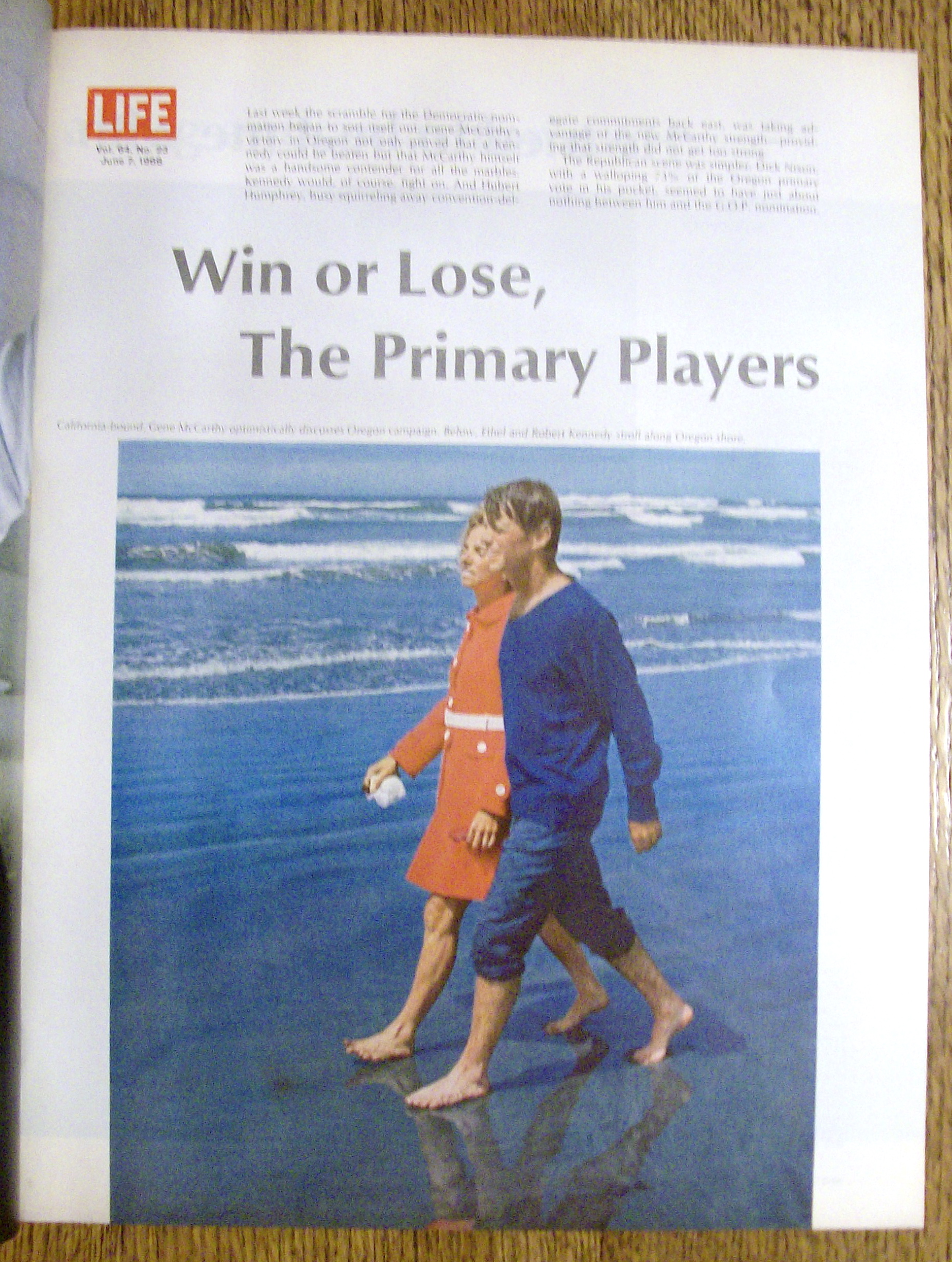 Life Magazine June 7, 1968 McCarthy: Voyage Of A Loner