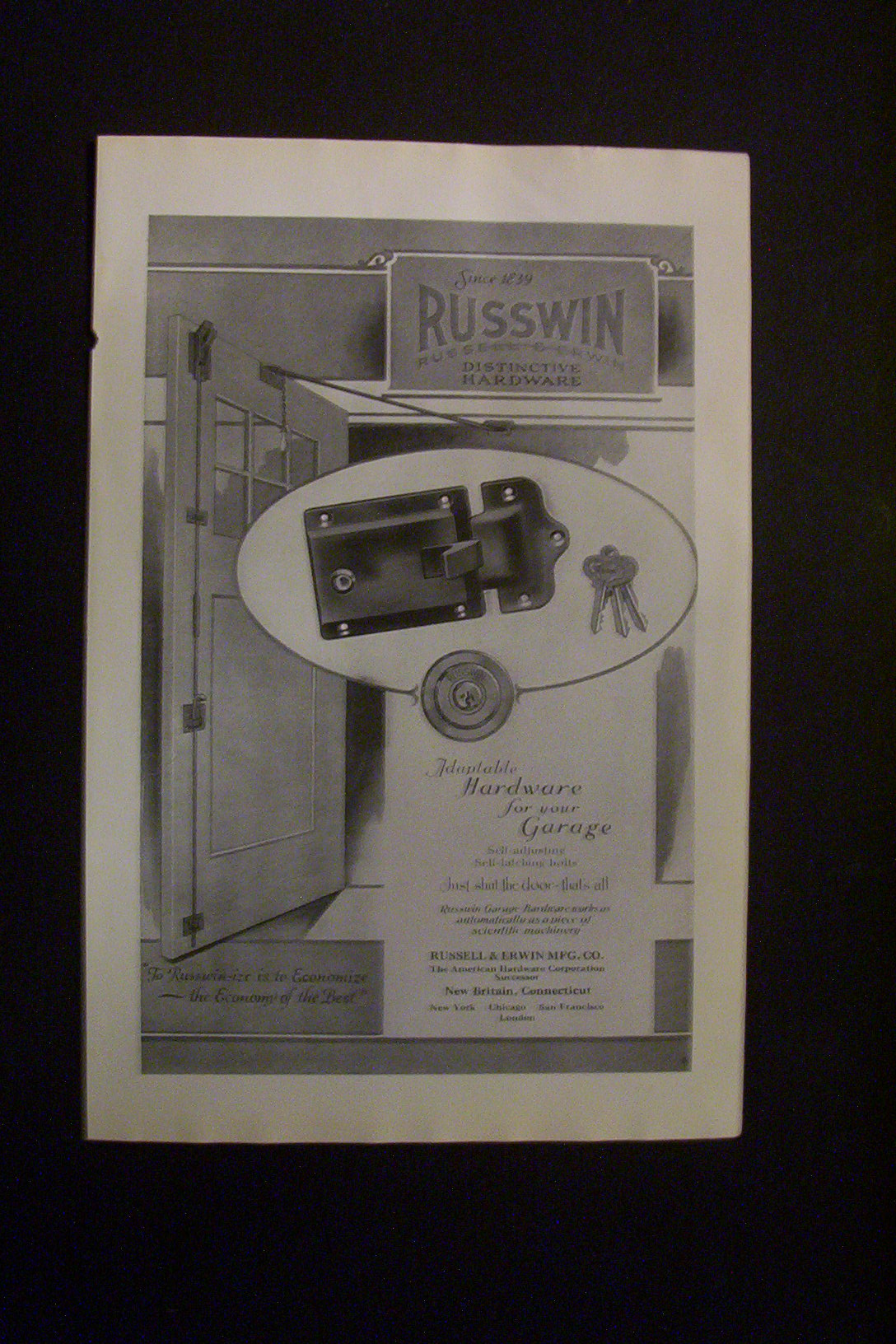 1925  Russell  &  Erwin  Mfg.  Co.