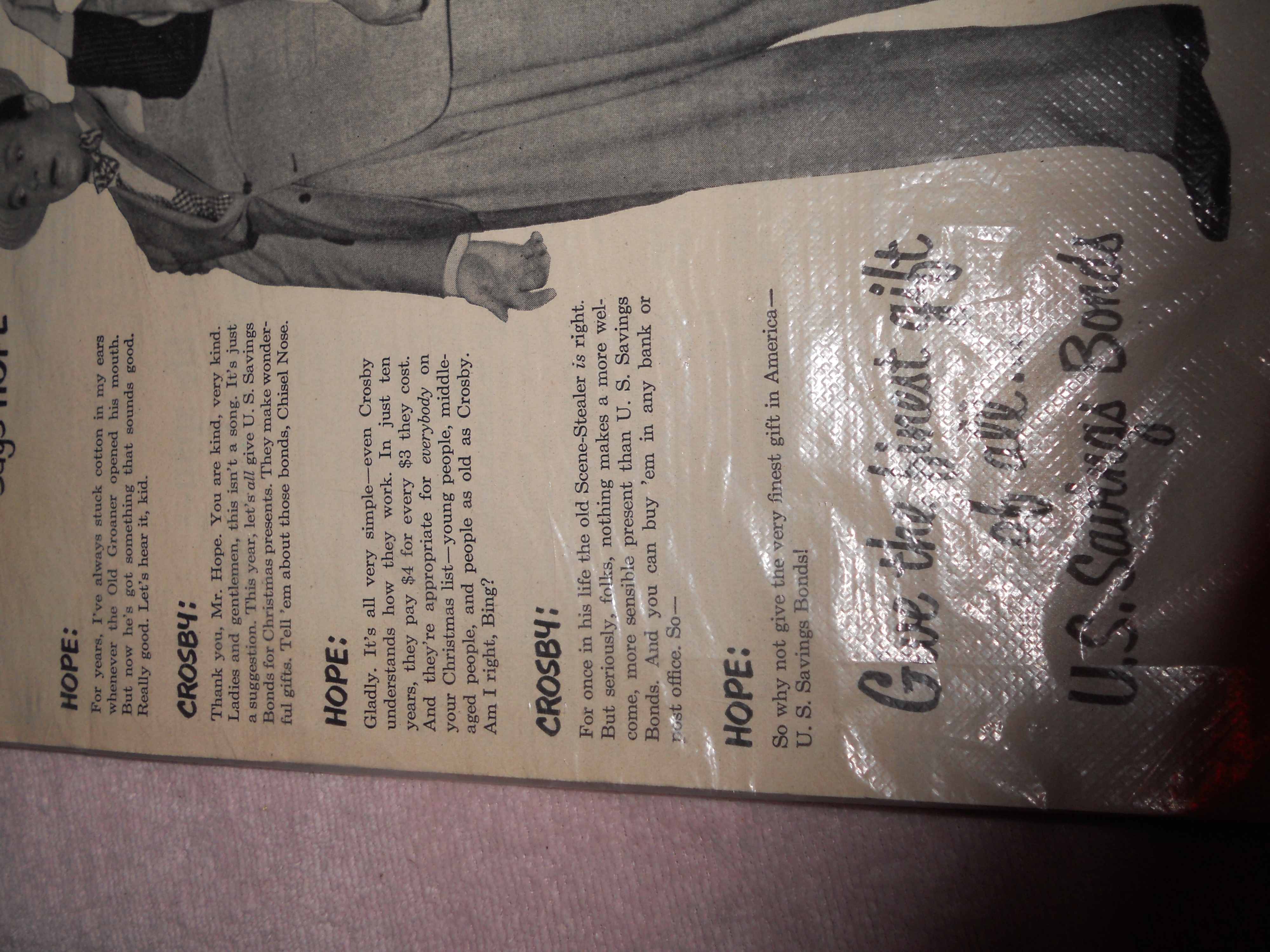 Bing Crosby & Bob Hope U.S. Bonds