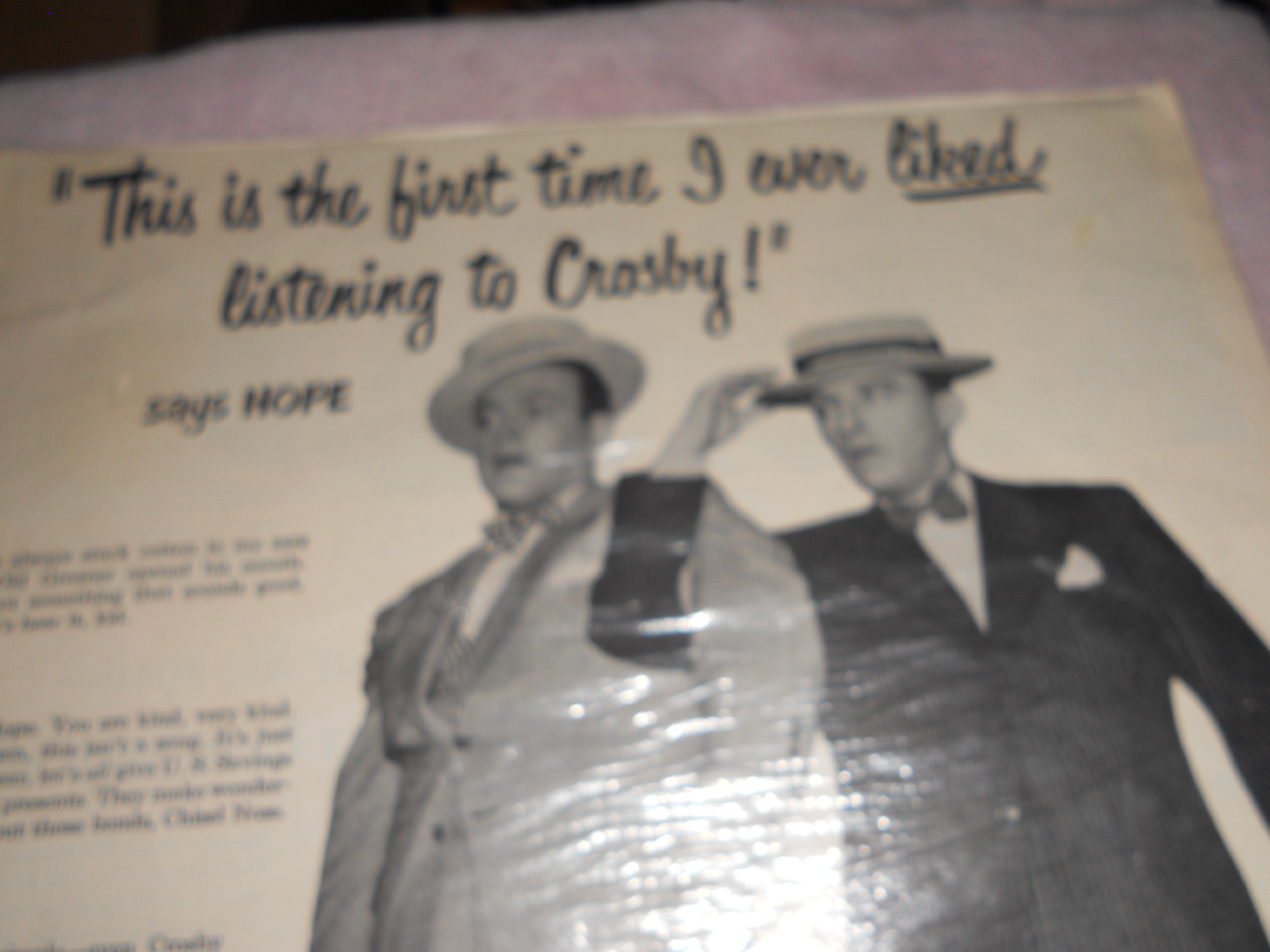 Bing Crosby & Bob Hope U.S. Bonds