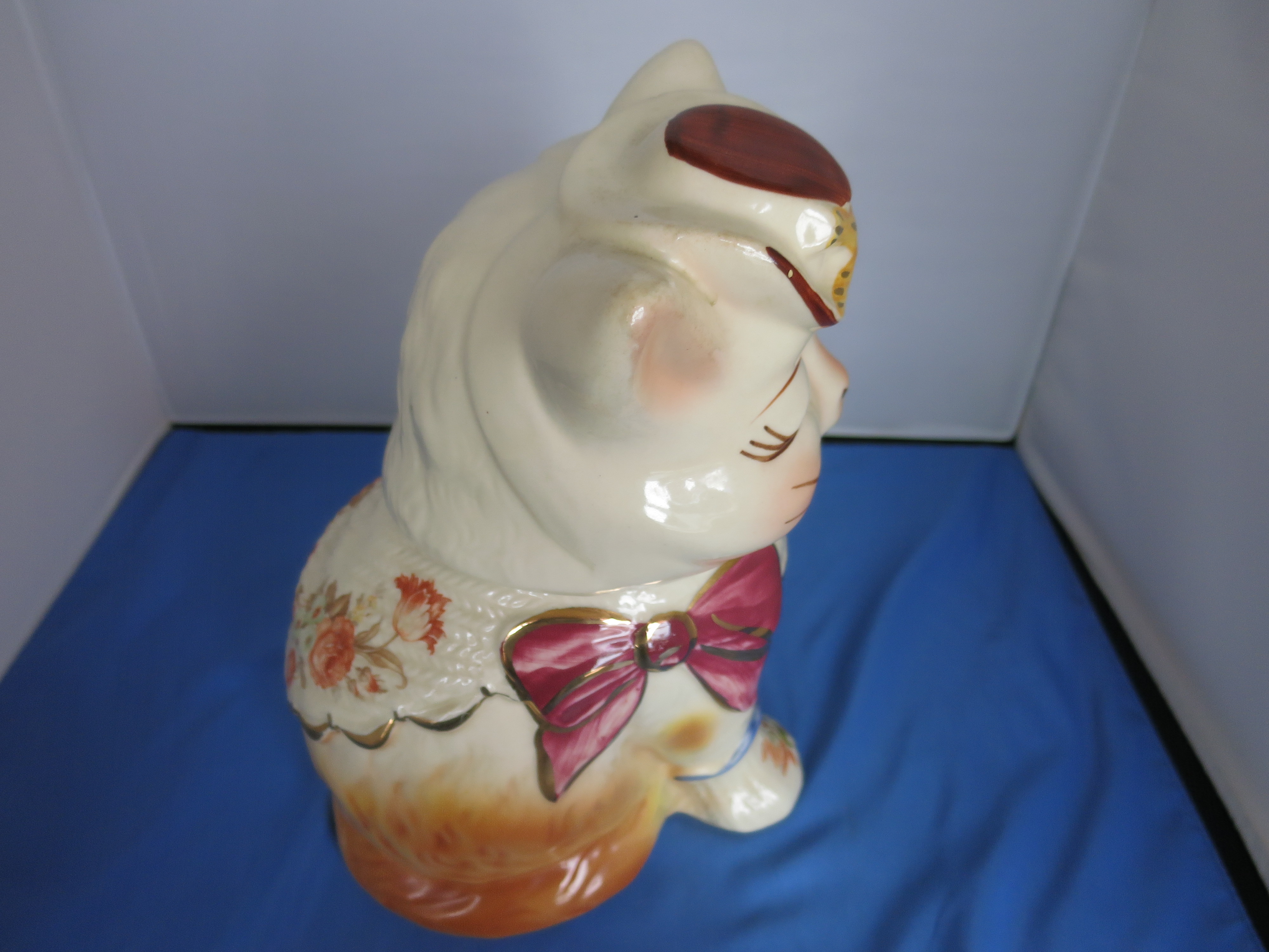 Rare Shawnee Puss N Boots Cookie Jar with Gold Trim USA