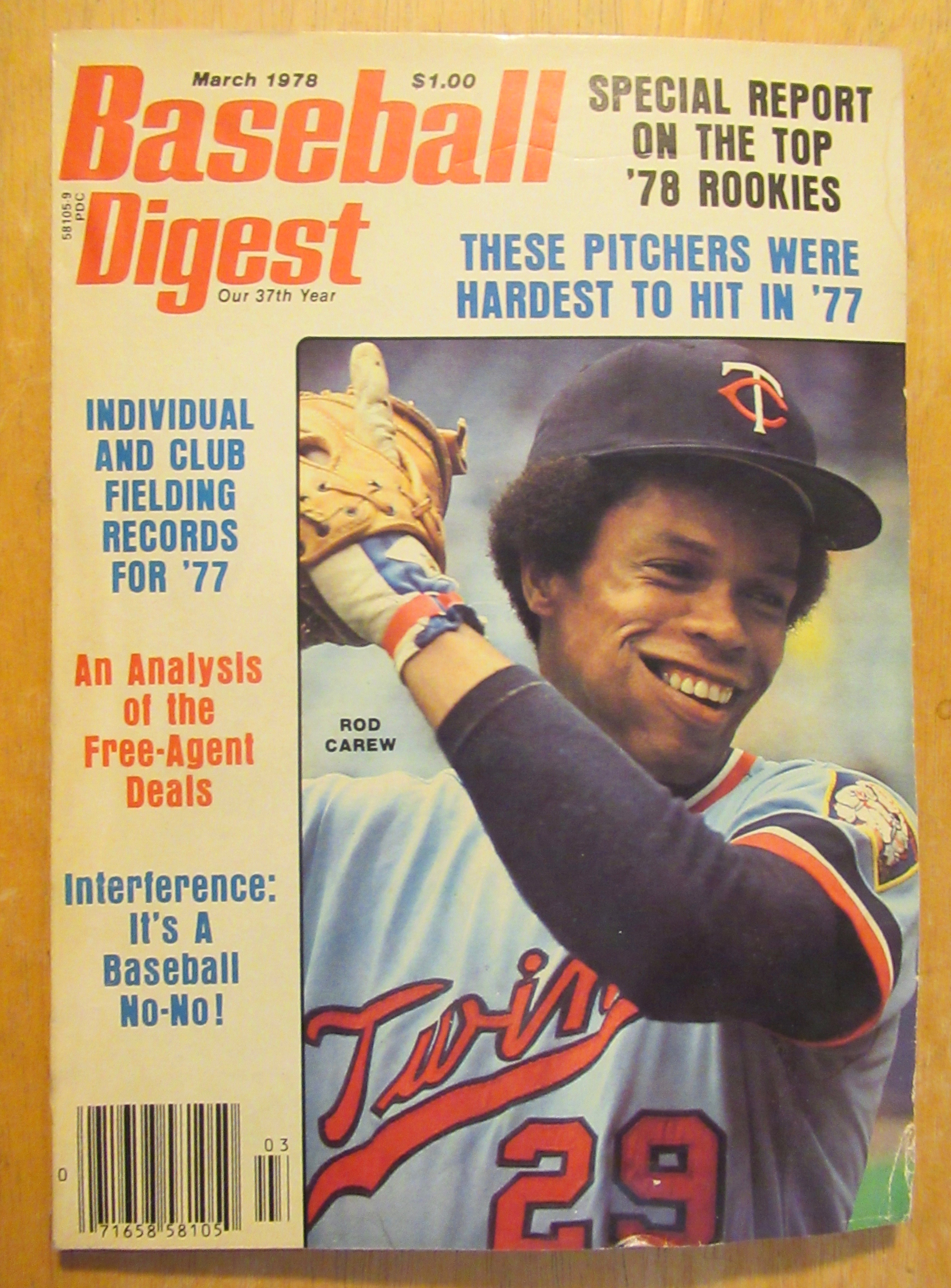 Baseball Digest Magazine March 1978 Rod Carew