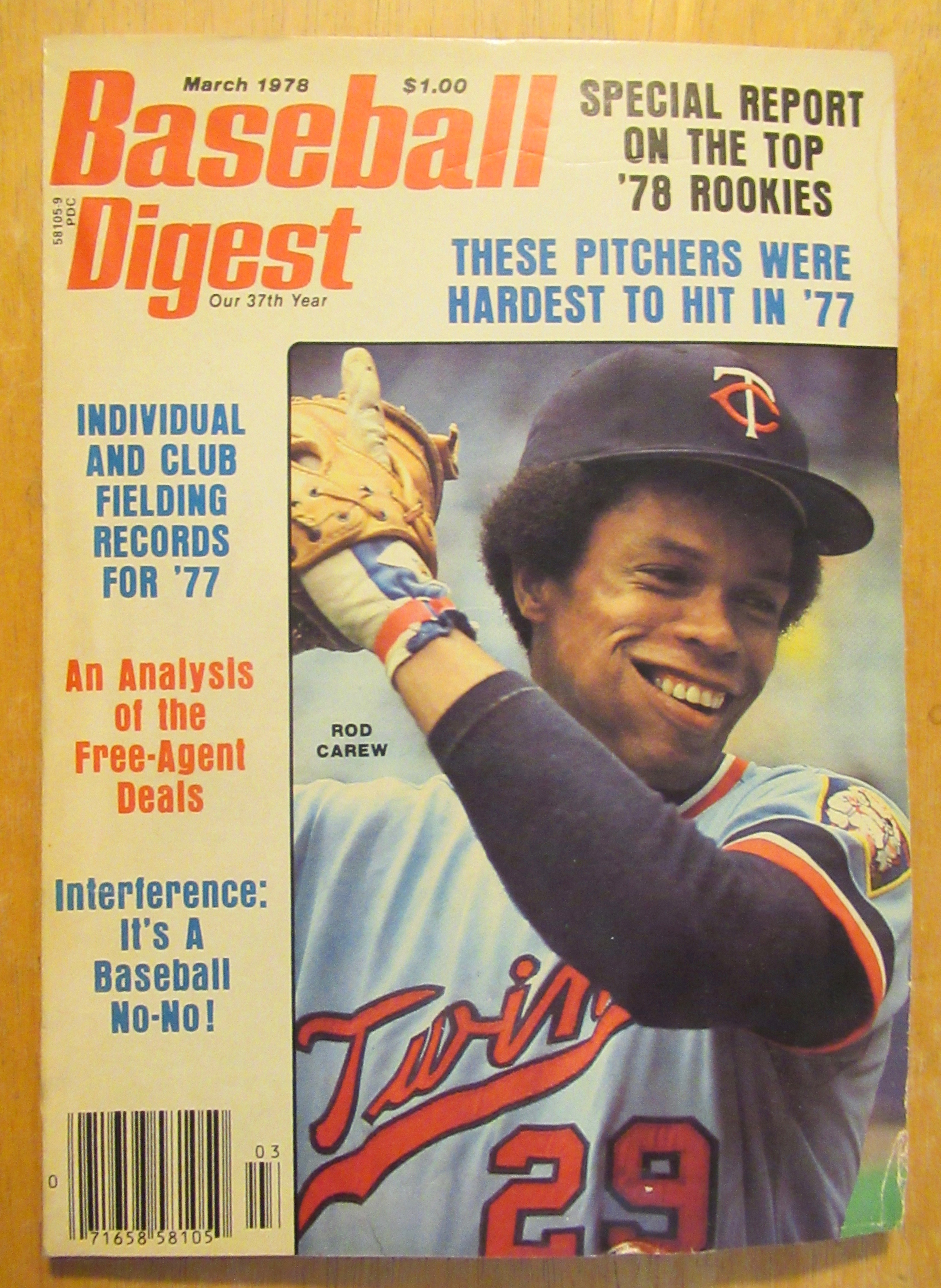 Baseball Digest Magazine March 1978 Rod Carew