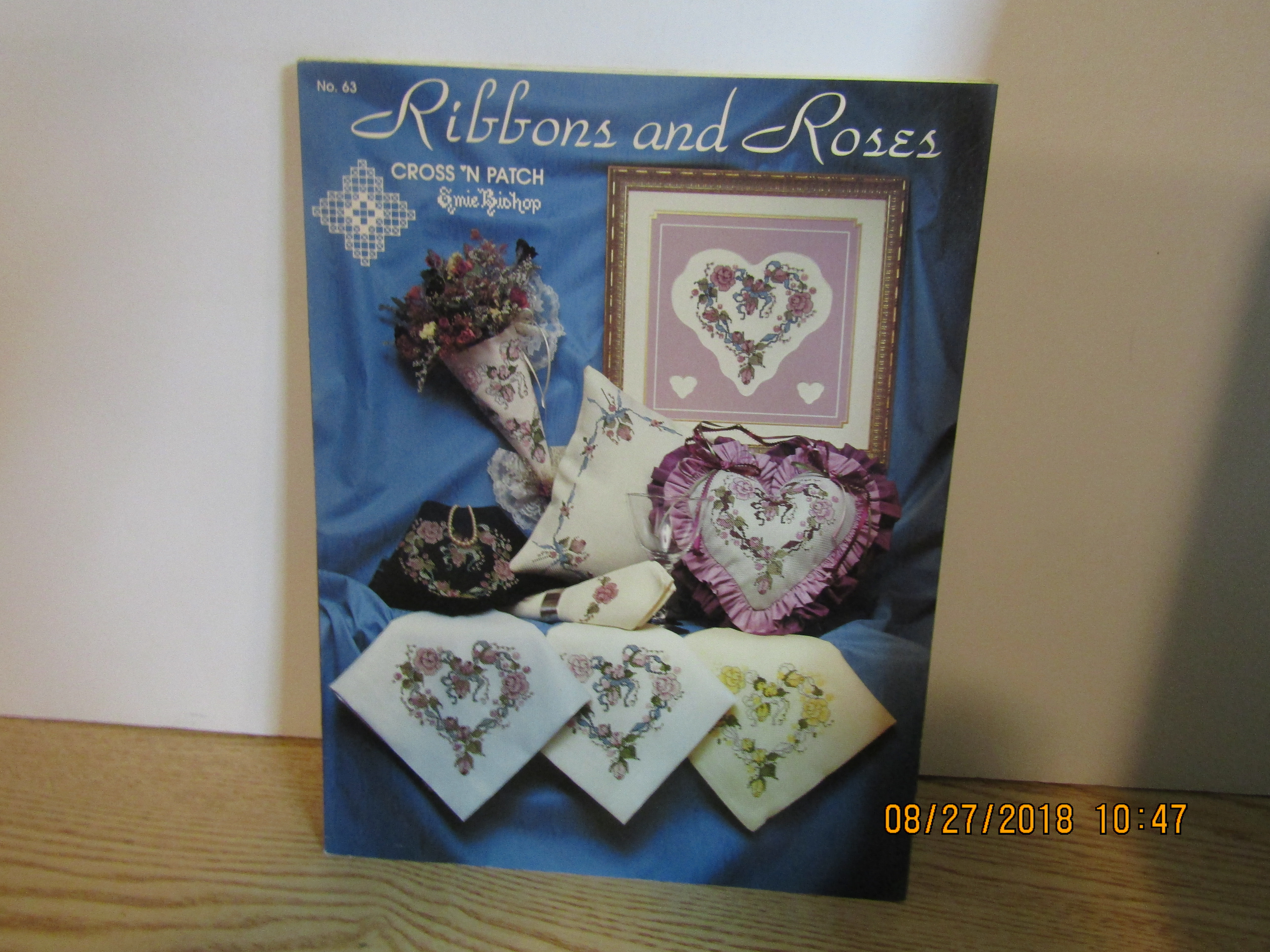 Cross-n-Patch Cross Stitch Book Ribbons & Roses #63