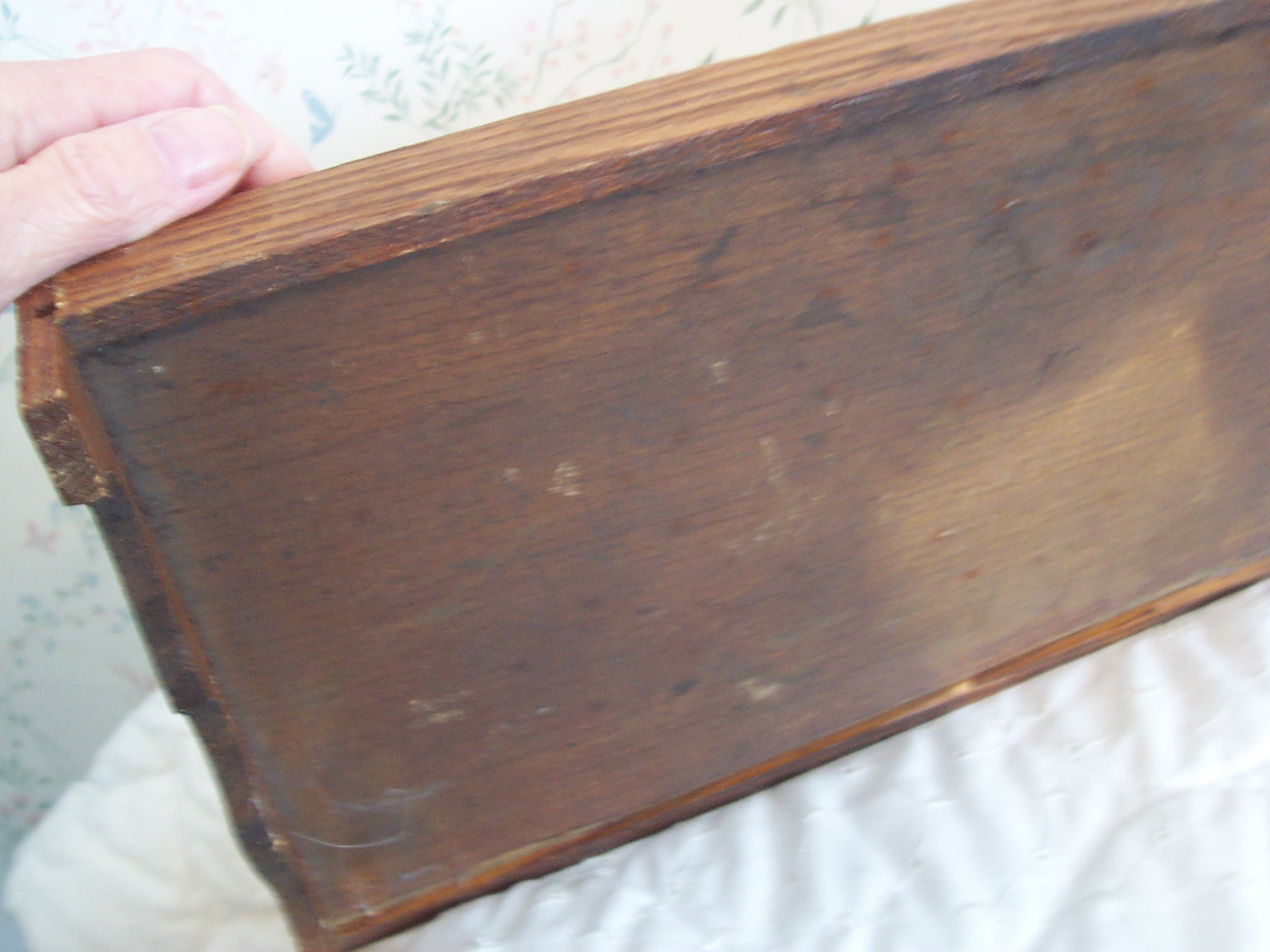Dollhouse Bed Wood with Bedding