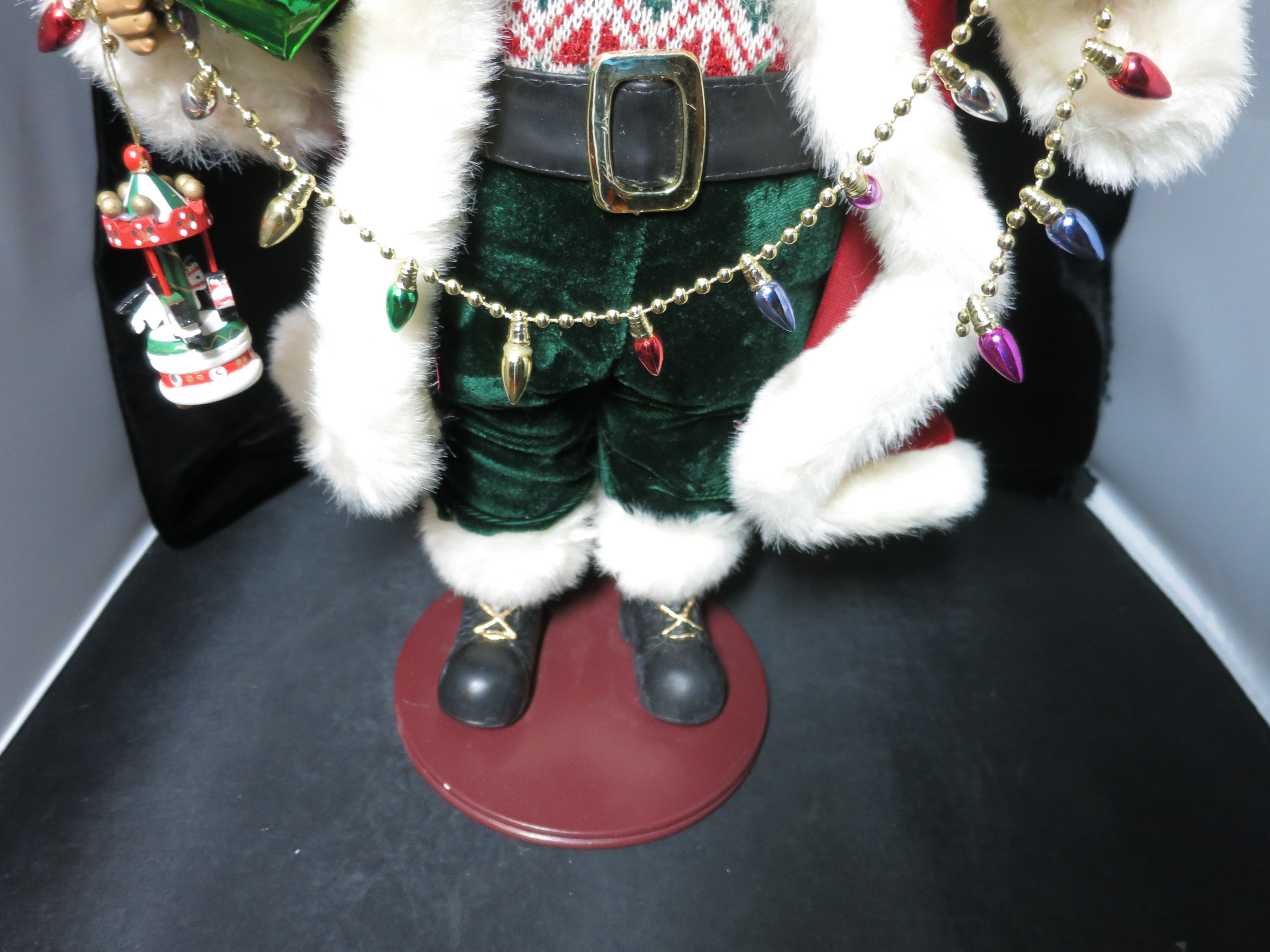 Christmas Fantasies Santa with Presents and Garland