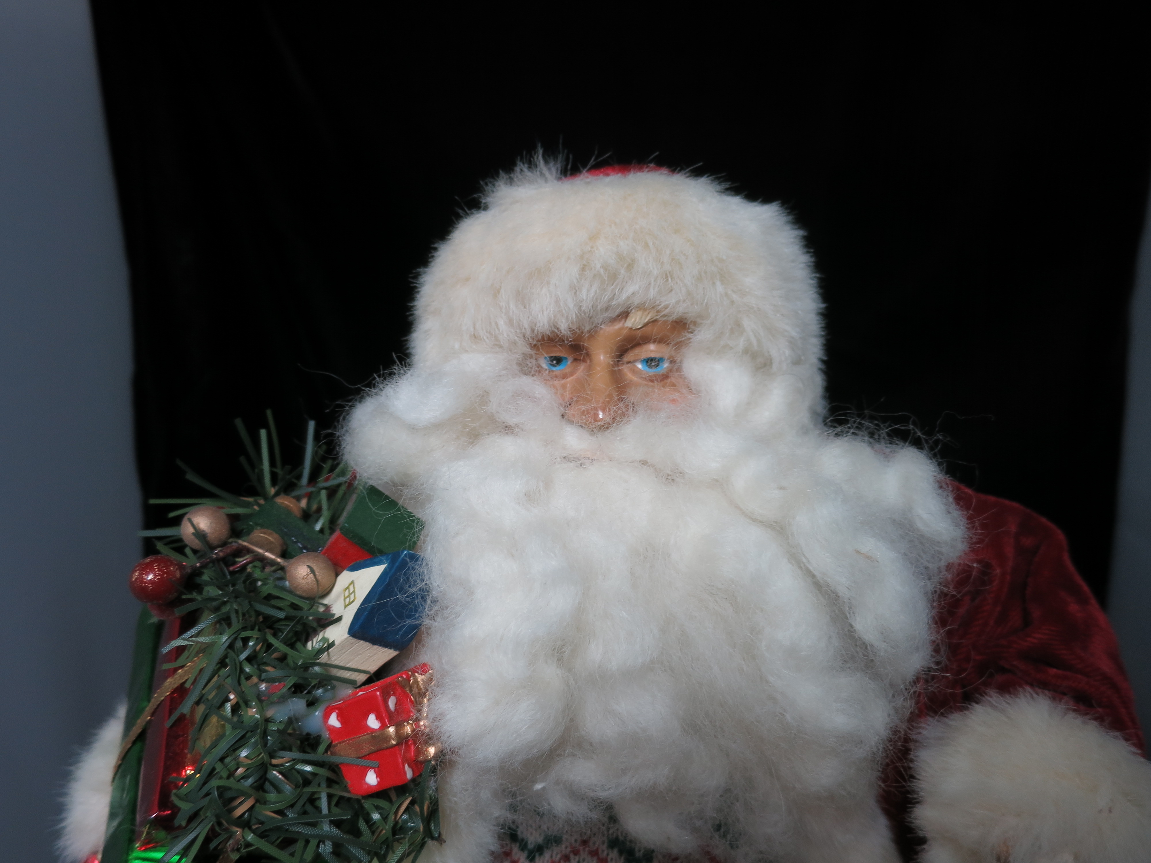 Christmas Fantasies Santa with Presents and Garland