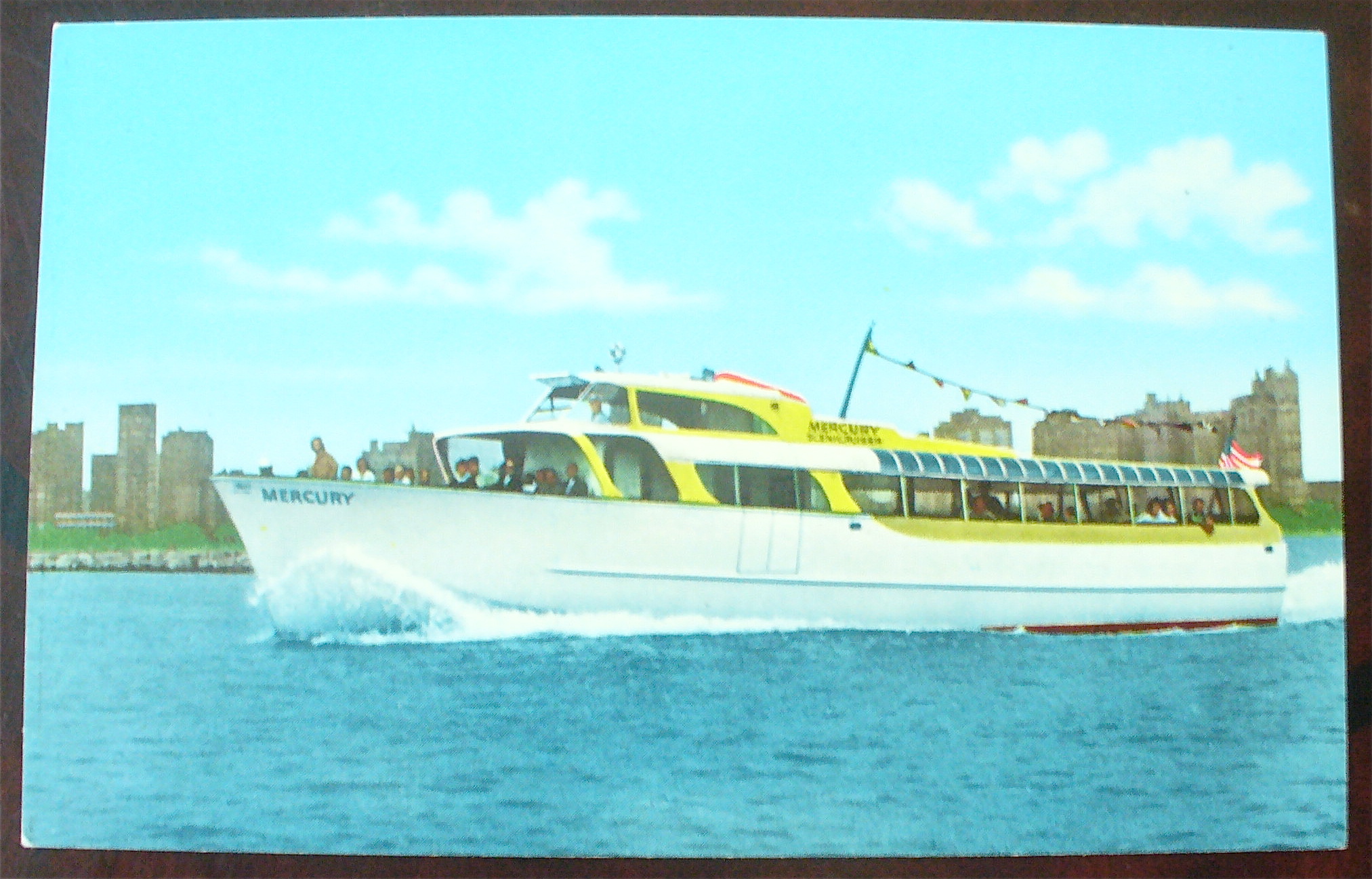 Mercury Sightseeing Boat Postcard