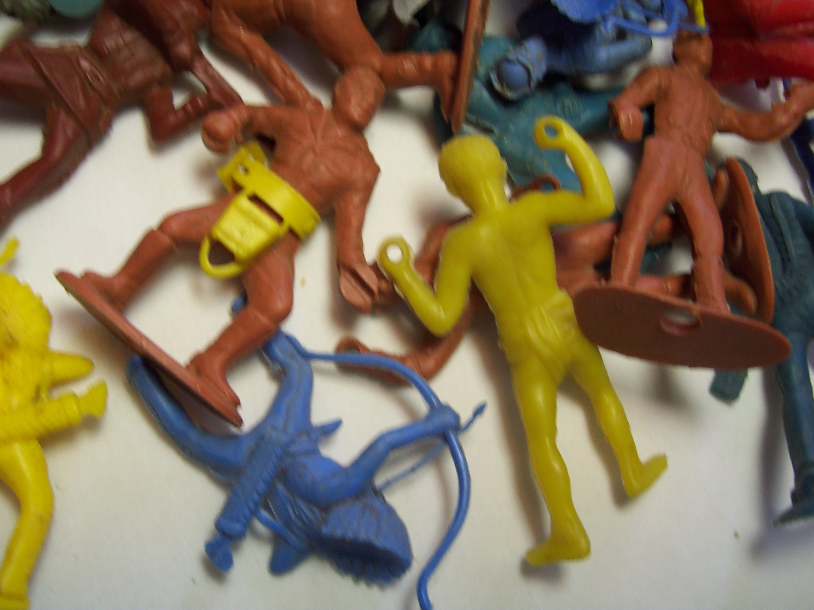 Vintage Indians Cowboys Soldiers 55 piece lot