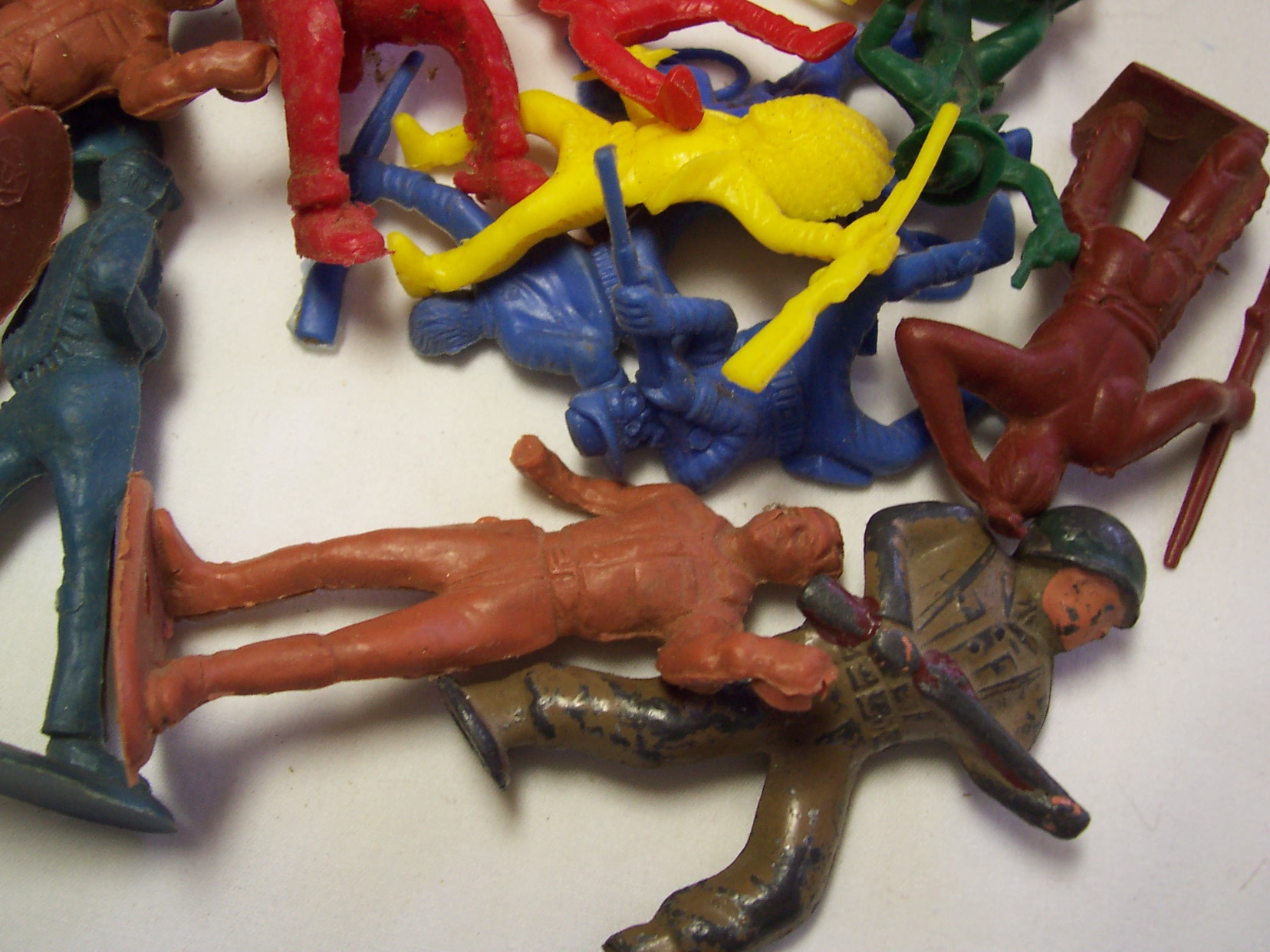 Vintage Indians Cowboys Soldiers 55 piece lot
