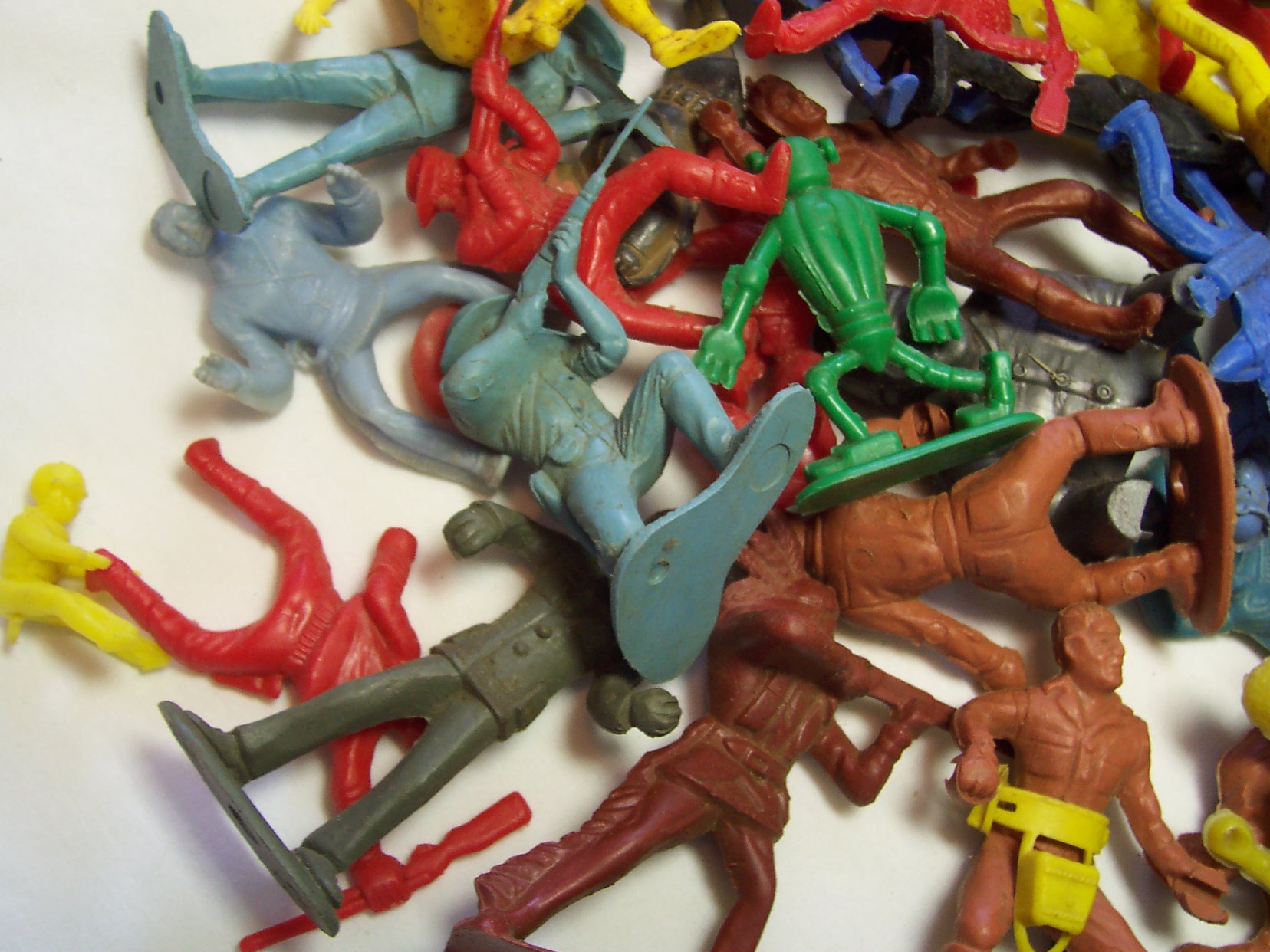 Vintage Indians Cowboys Soldiers 55 piece lot