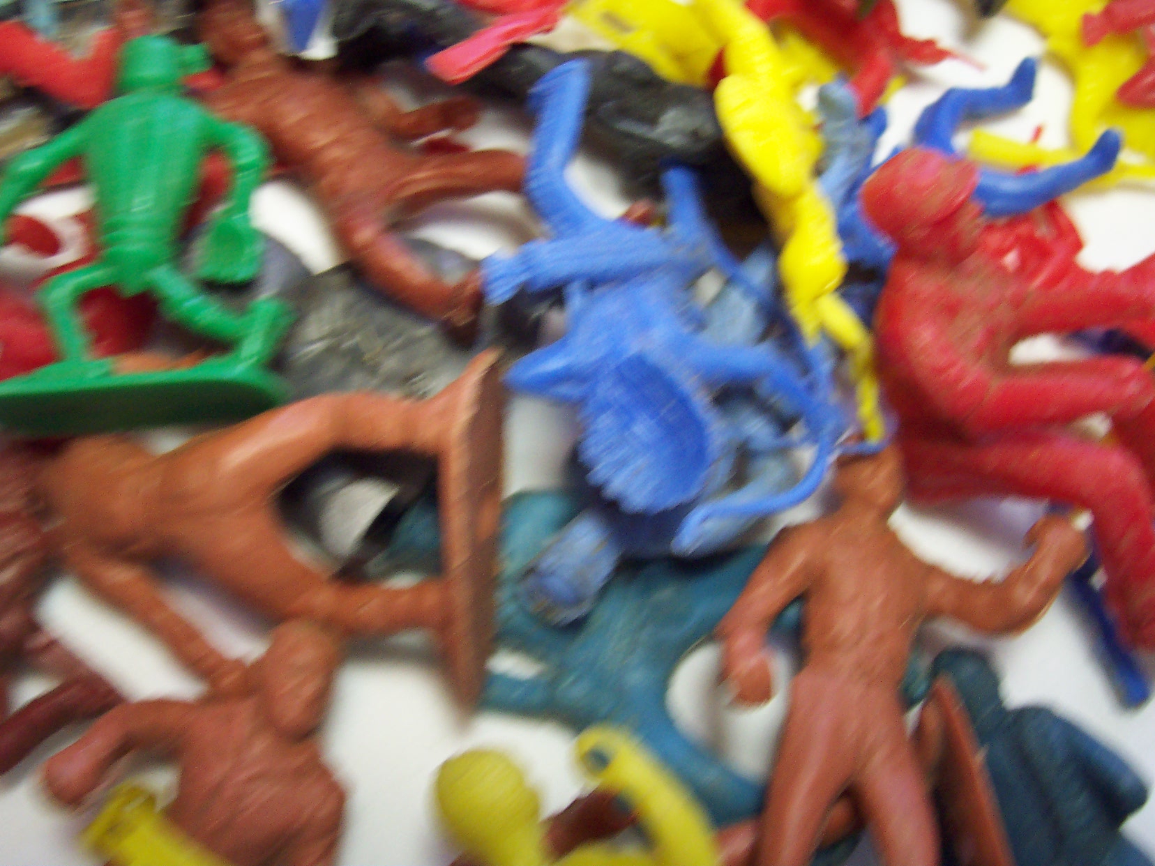 Vintage Indians Cowboys Soldiers 55 piece lot