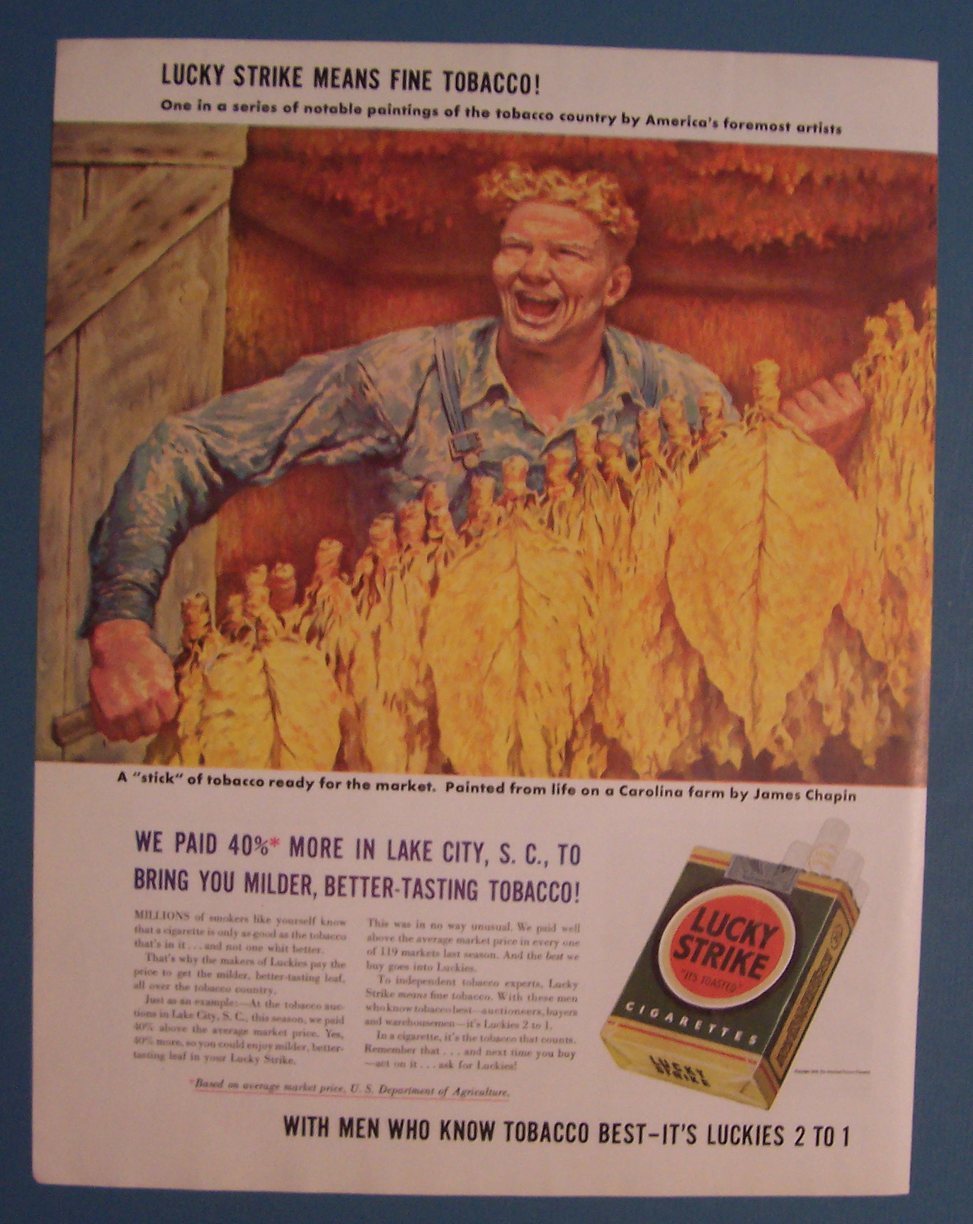 1942 Lucky Strike Cigarettes by James Chapin