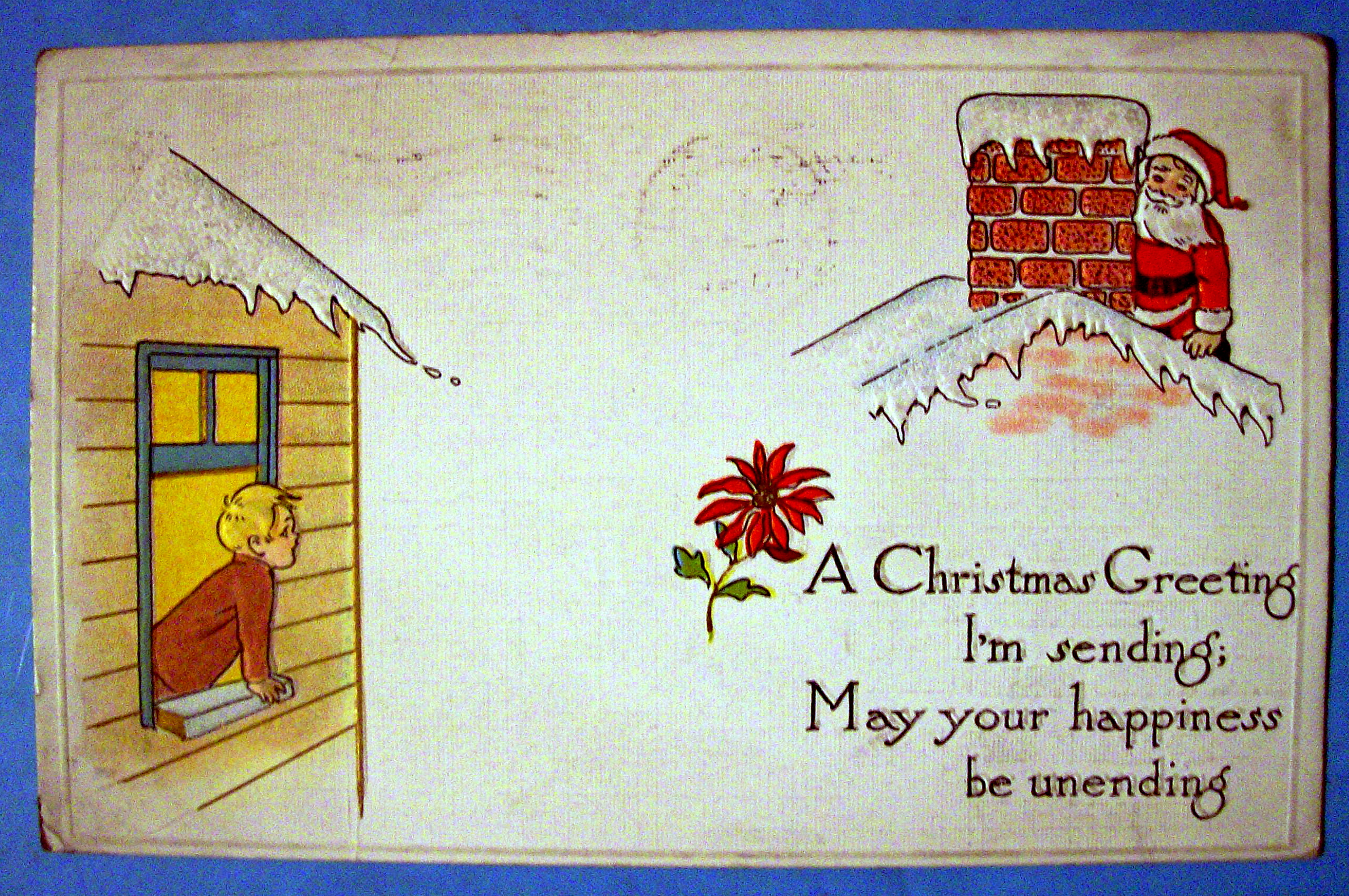 Christmas Greeting Postcard