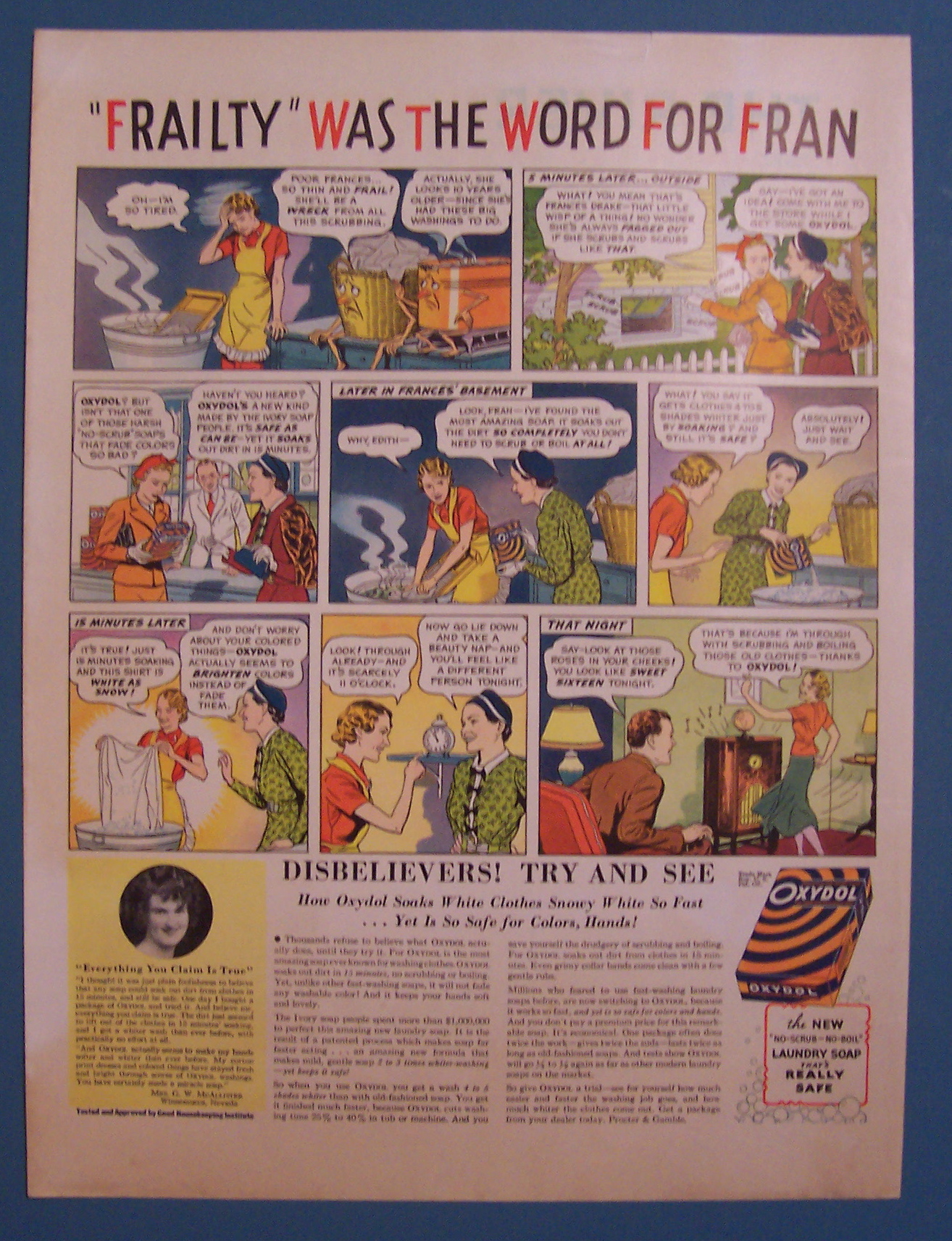 1937  Oxydol  Laundry  Soap