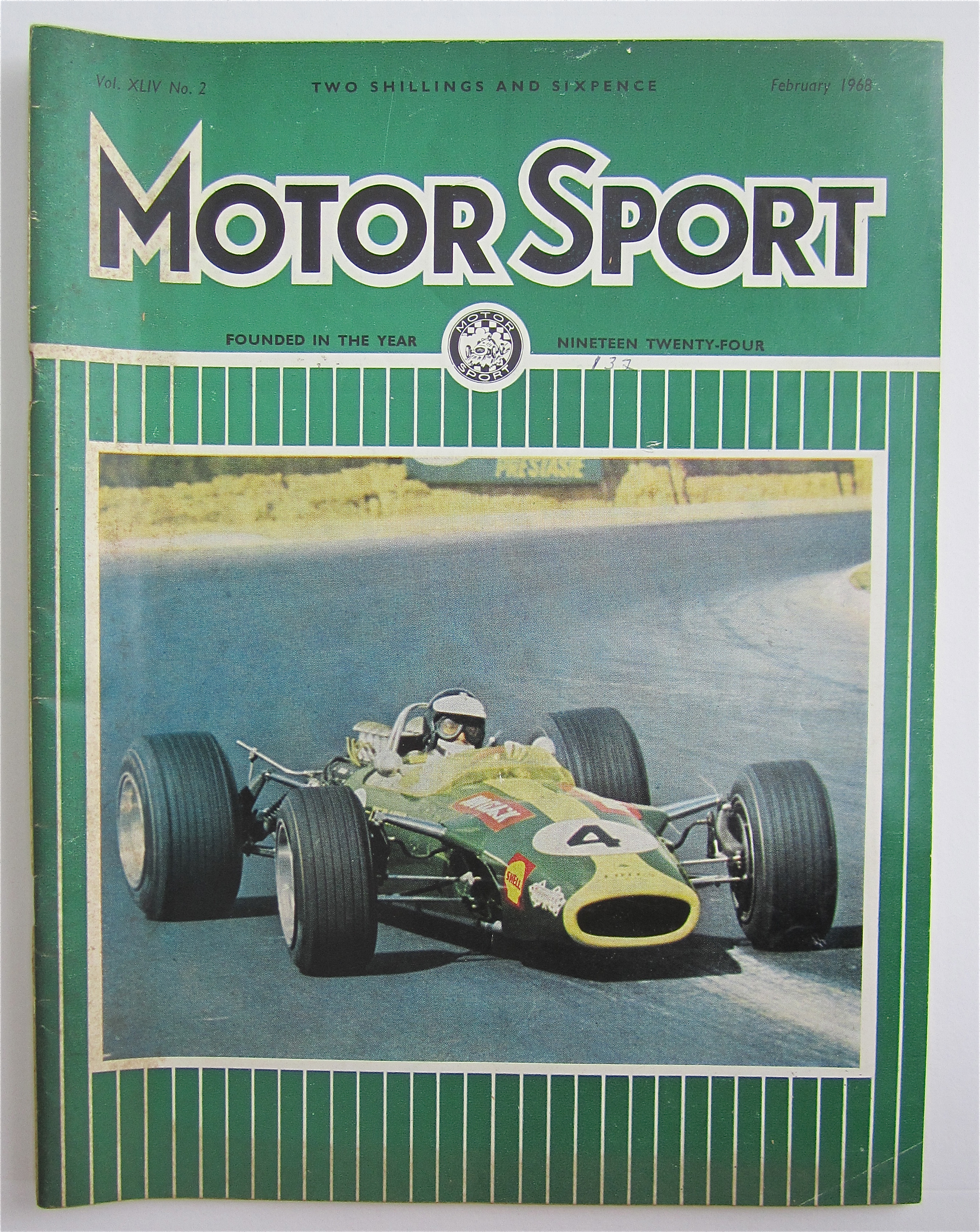 Motor Sport Magazine February 1968 Four In A Row