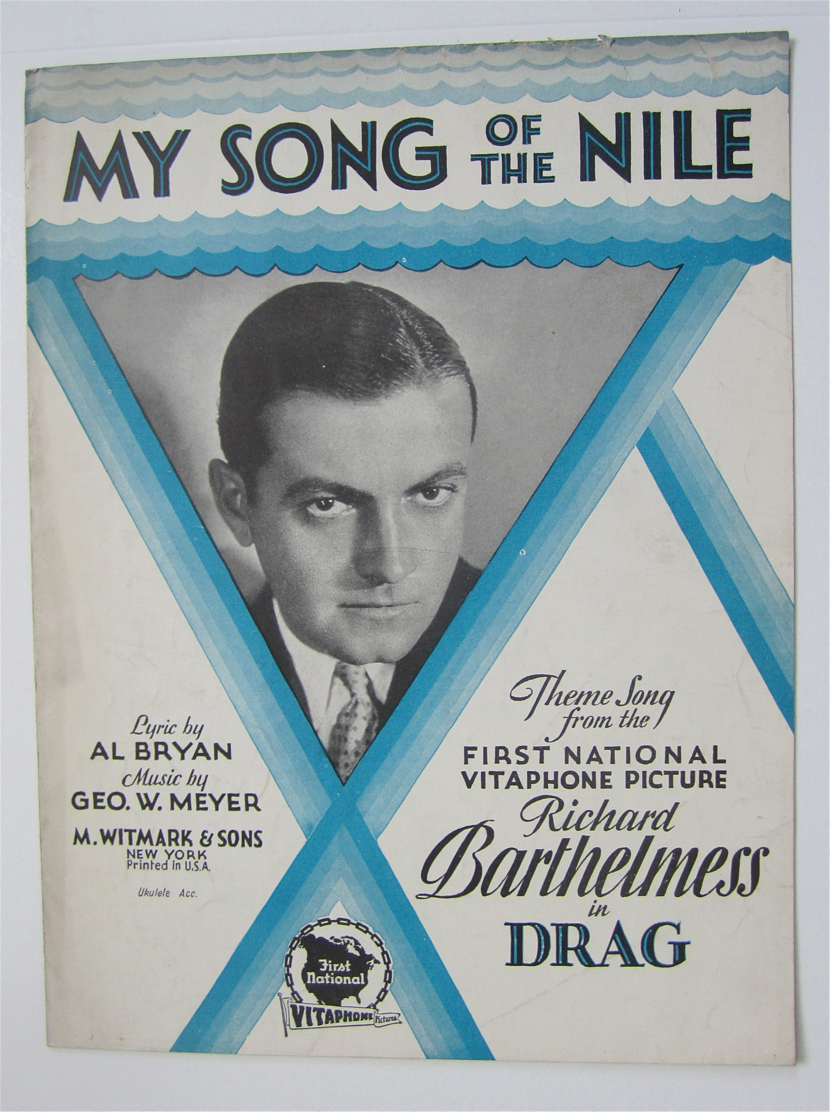 Sheet Music 1929 My Song Of The Nile