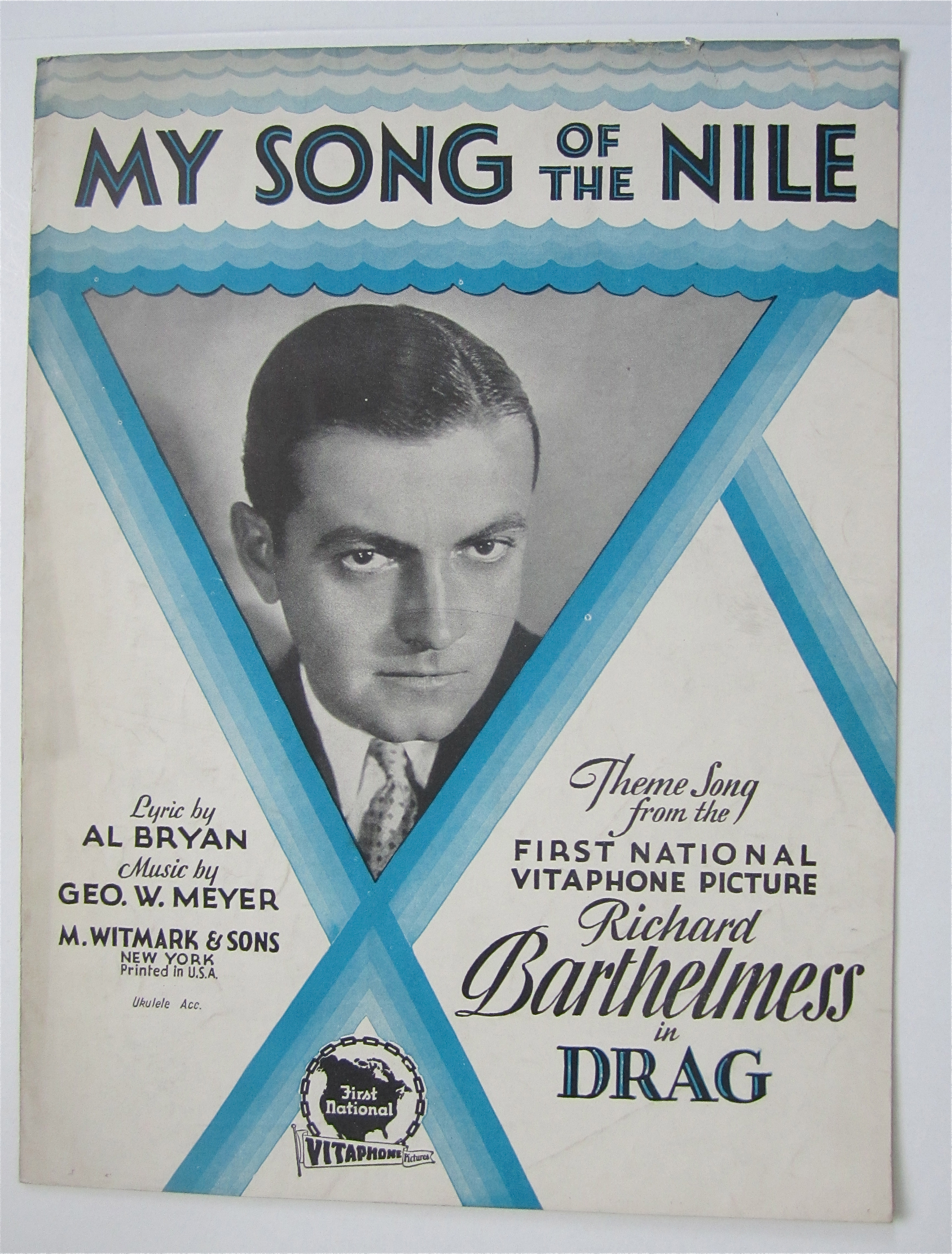 Sheet Music 1929 My Song Of The Nile