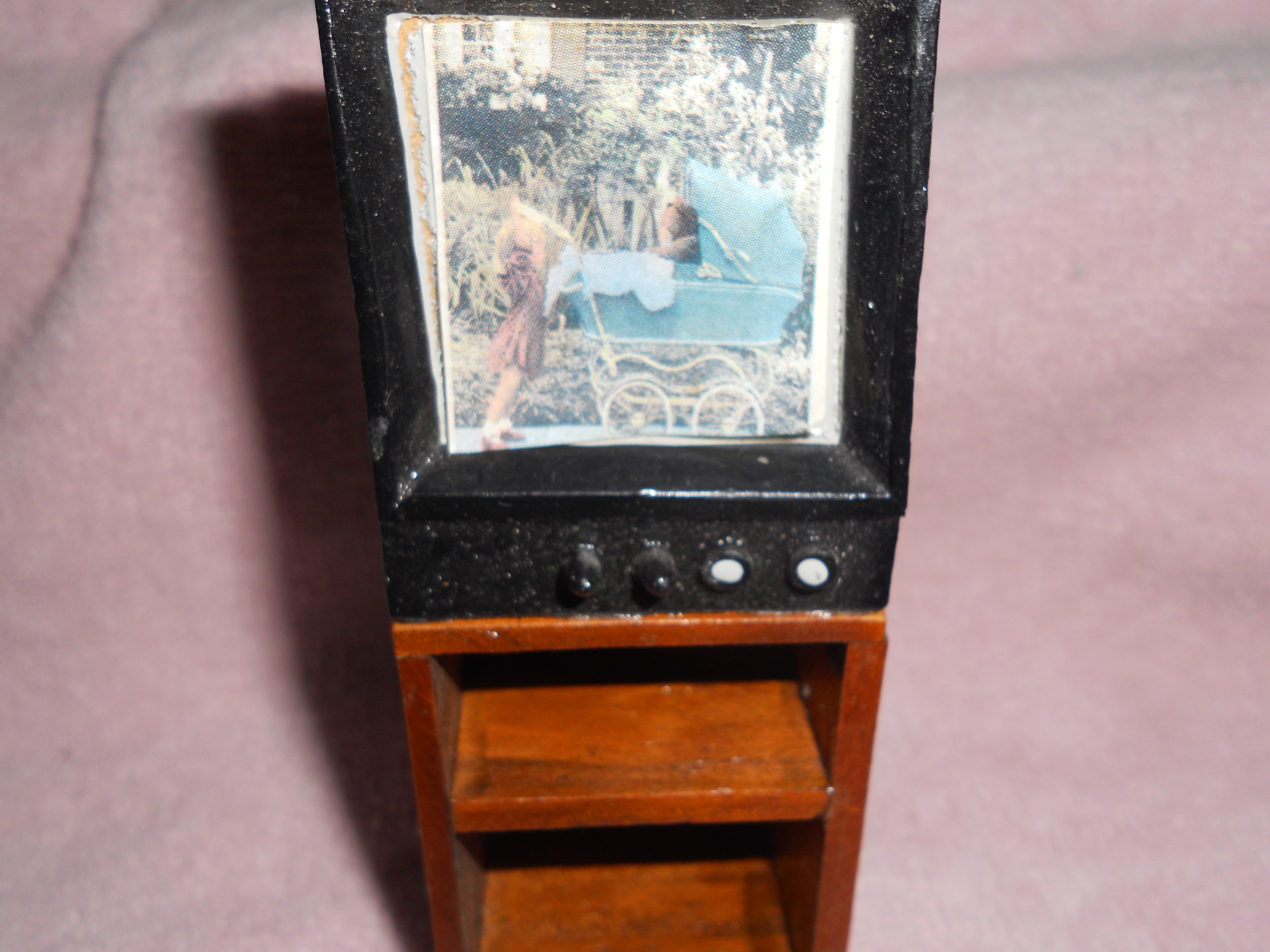 Dollhouse Television Bookcase wood